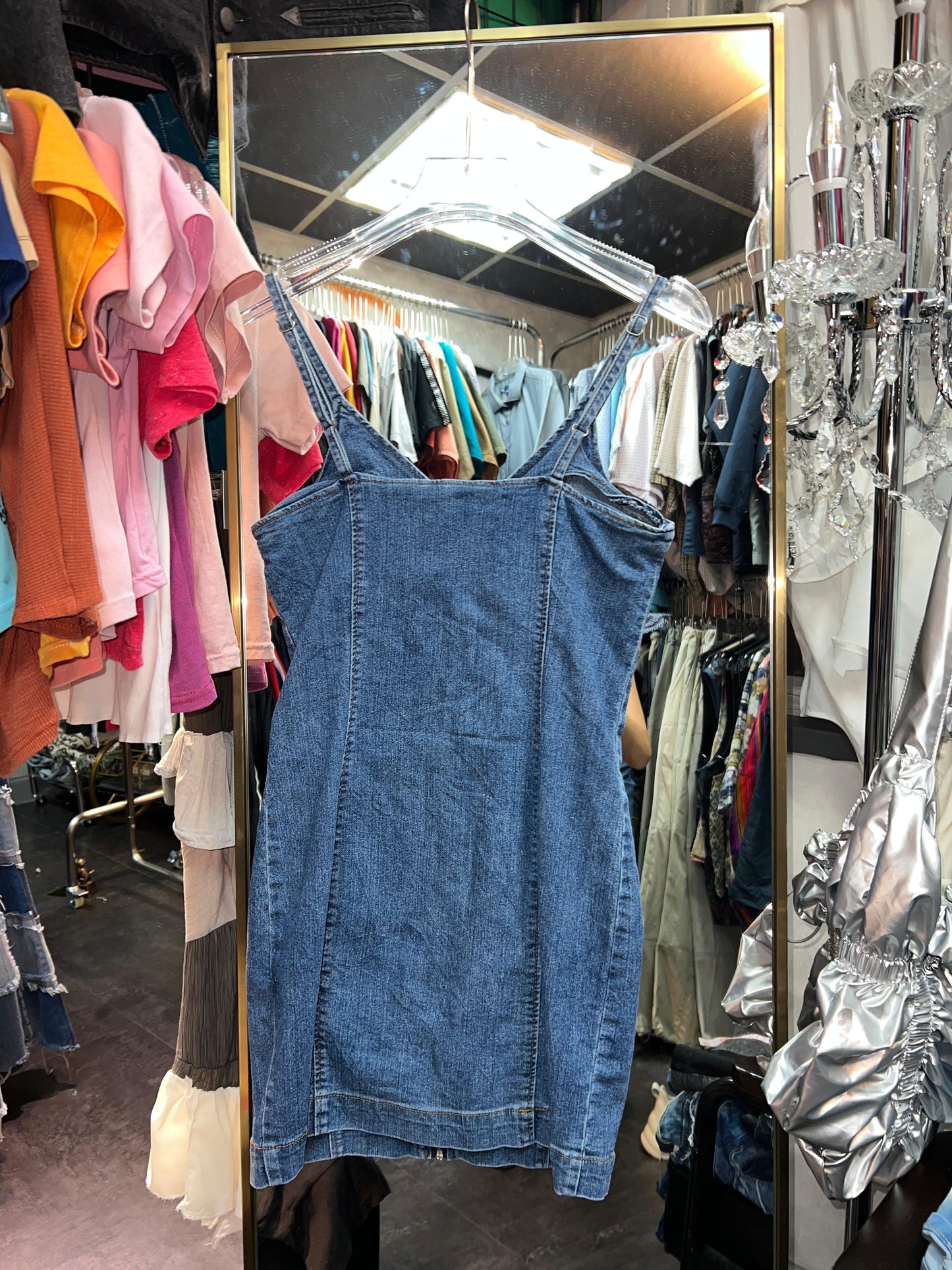 Y2K denim dress