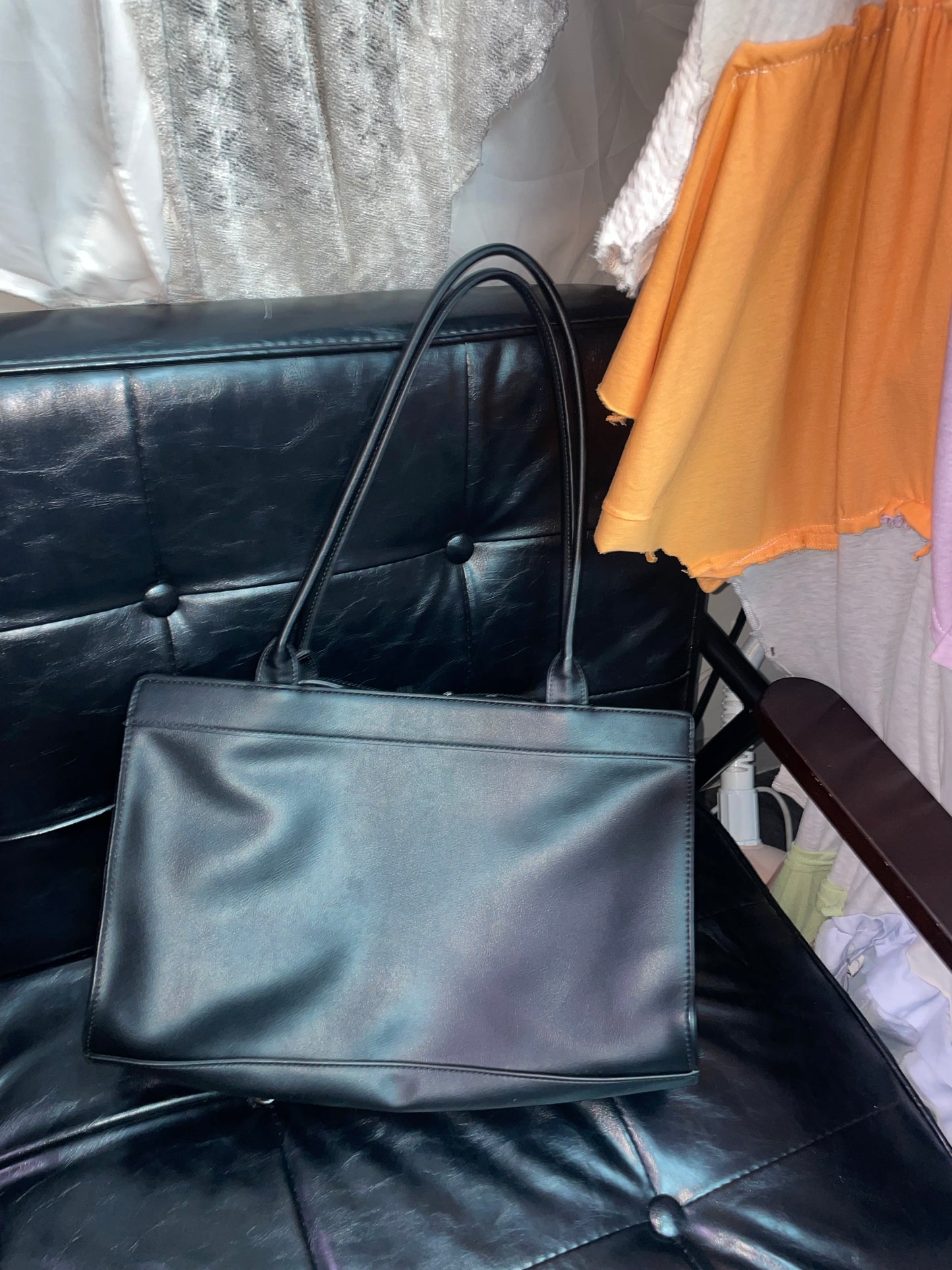 Leopard printed leather vintage bag