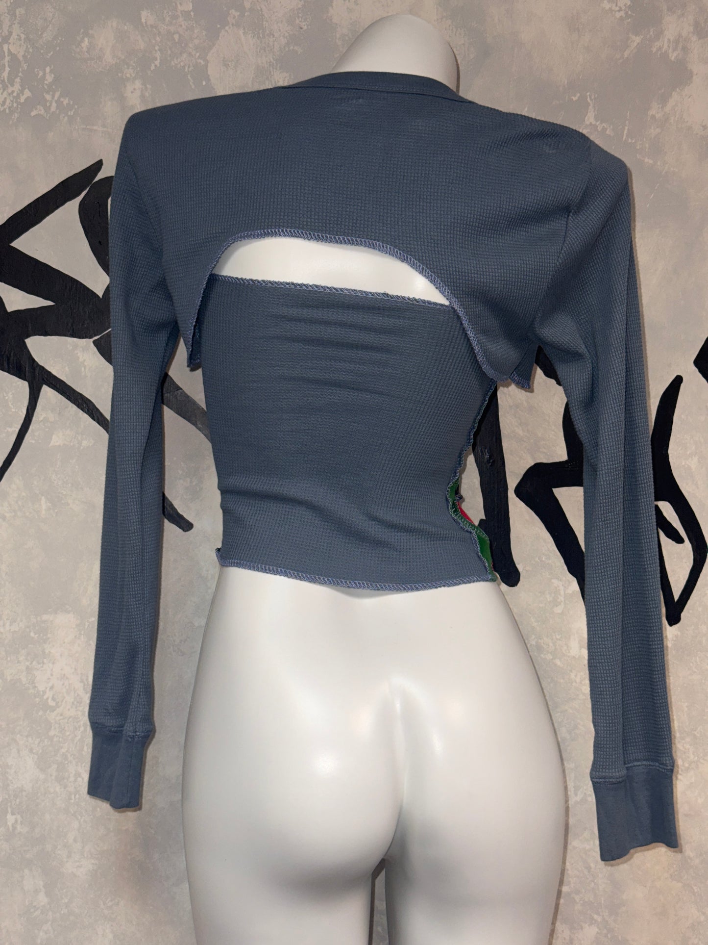 Patchwork Remake Girl Top(Two-piece)