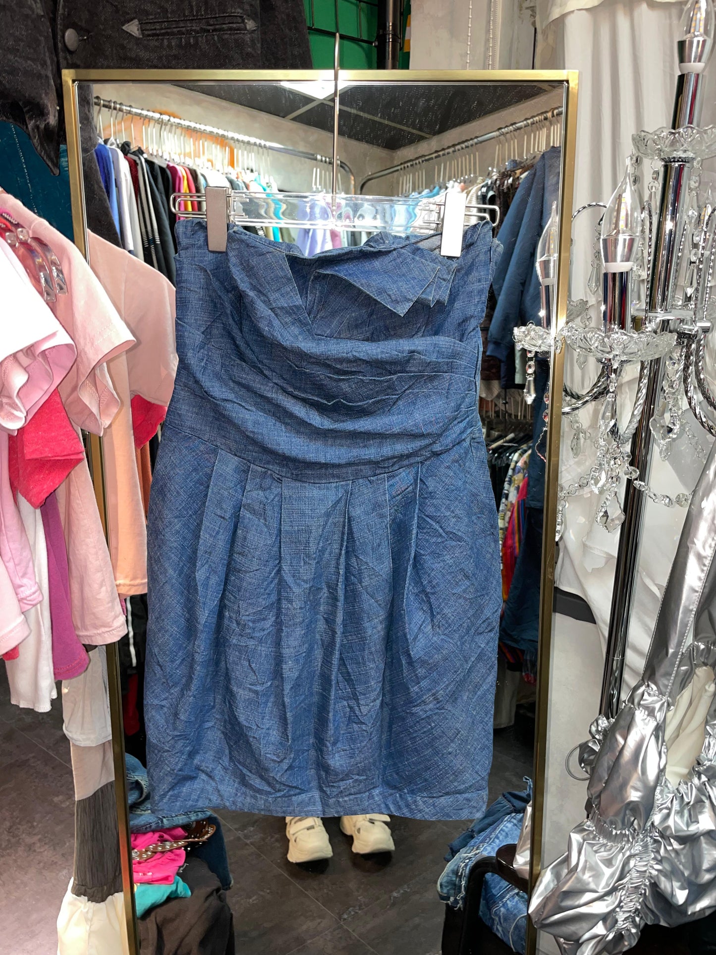 Y2K denim dress