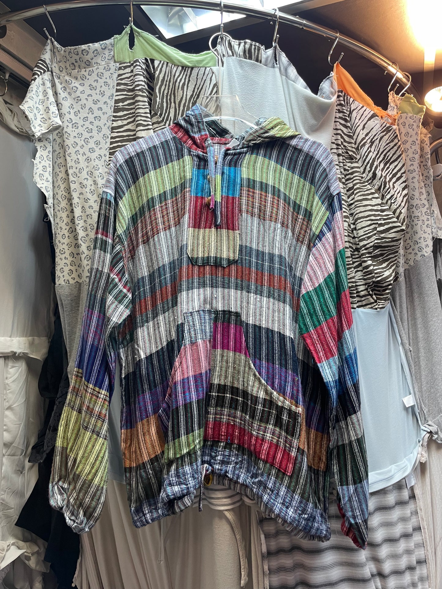 Vintage Handwoven Hoodie
