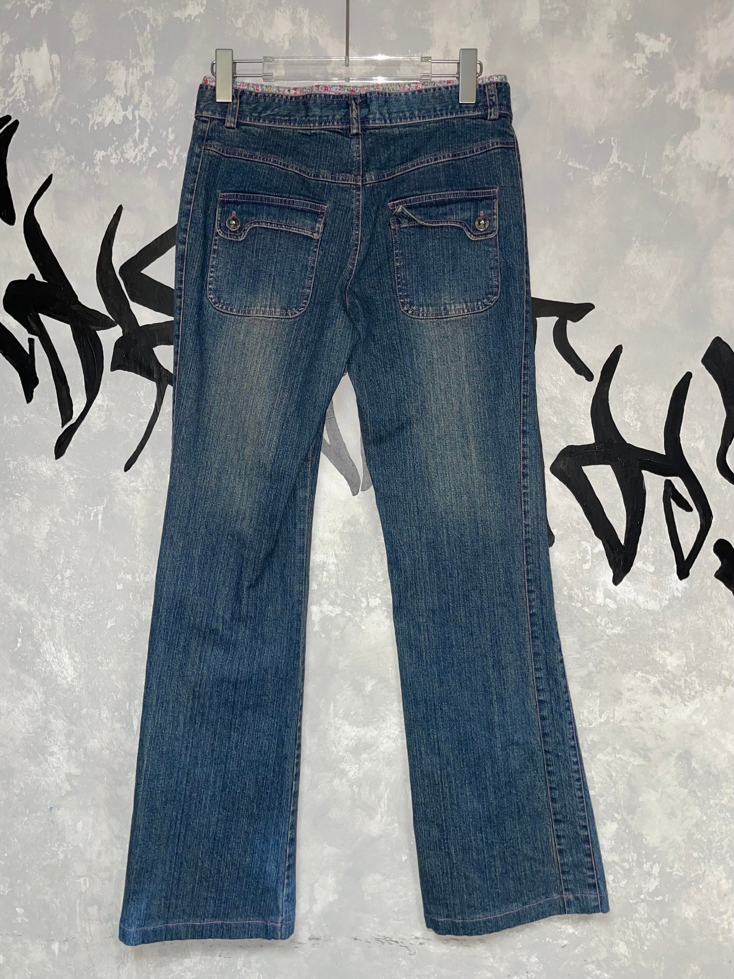 Y2K 低腰喇叭牛仔褲