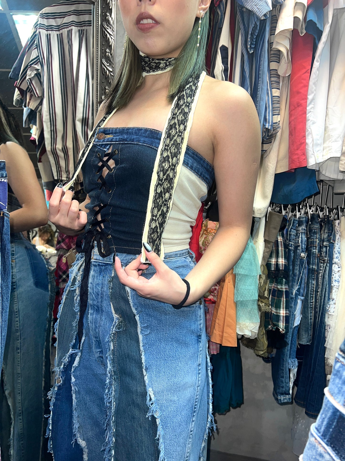 Girly Denim Vtg Remake Top