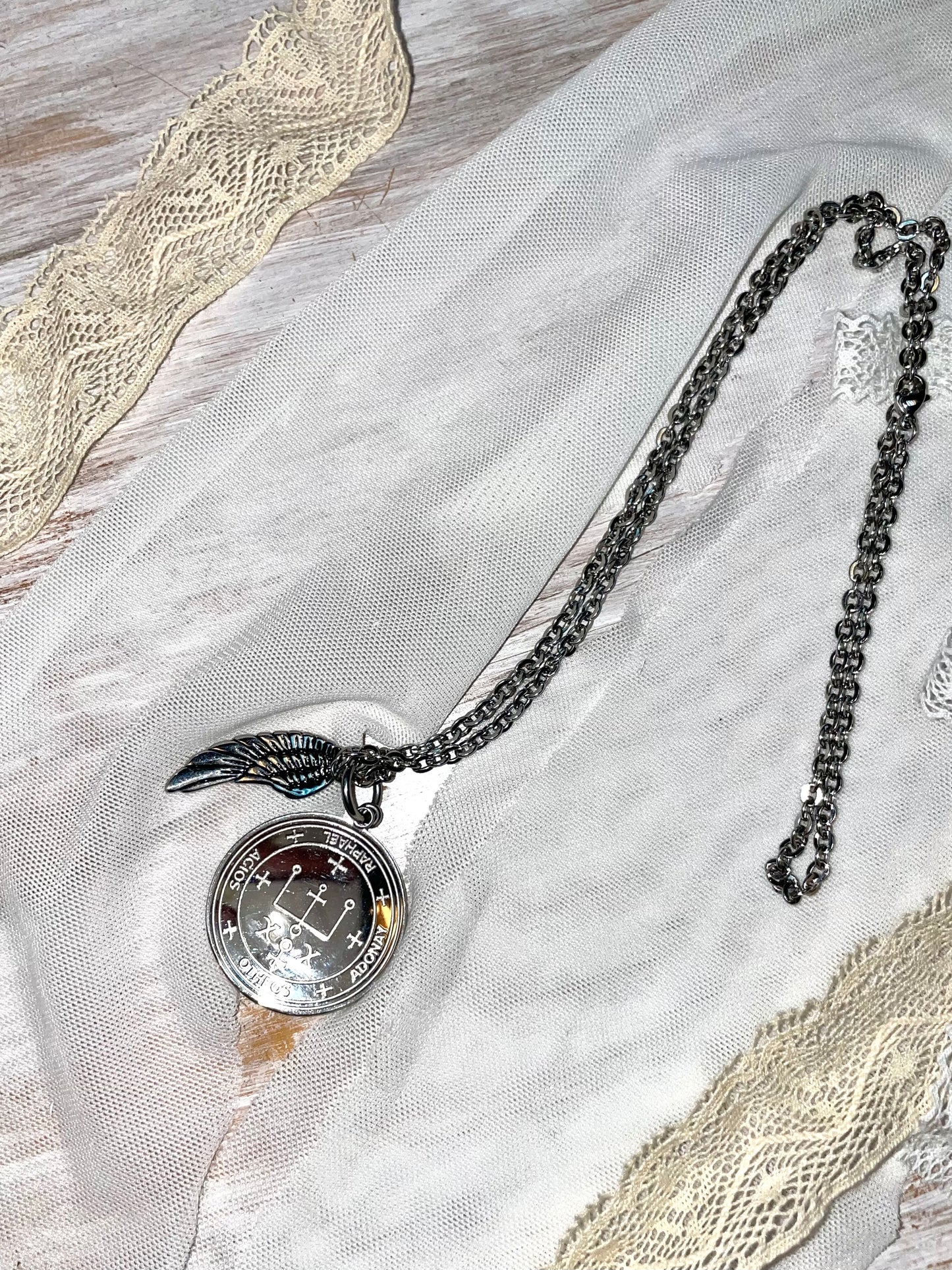 Vintage Coins and Feather Necklace 🦅🪽🪶