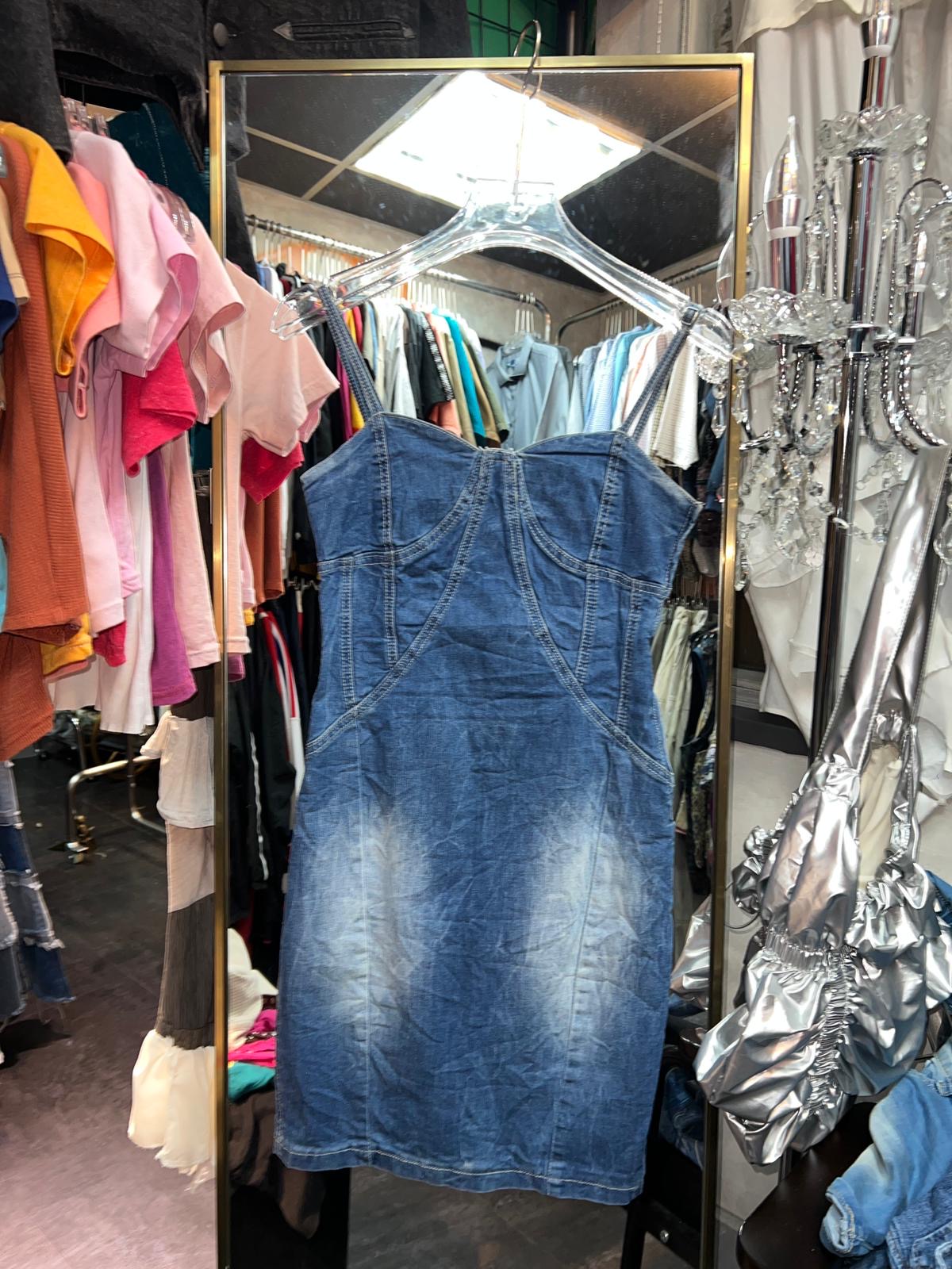 Y2K denim dress