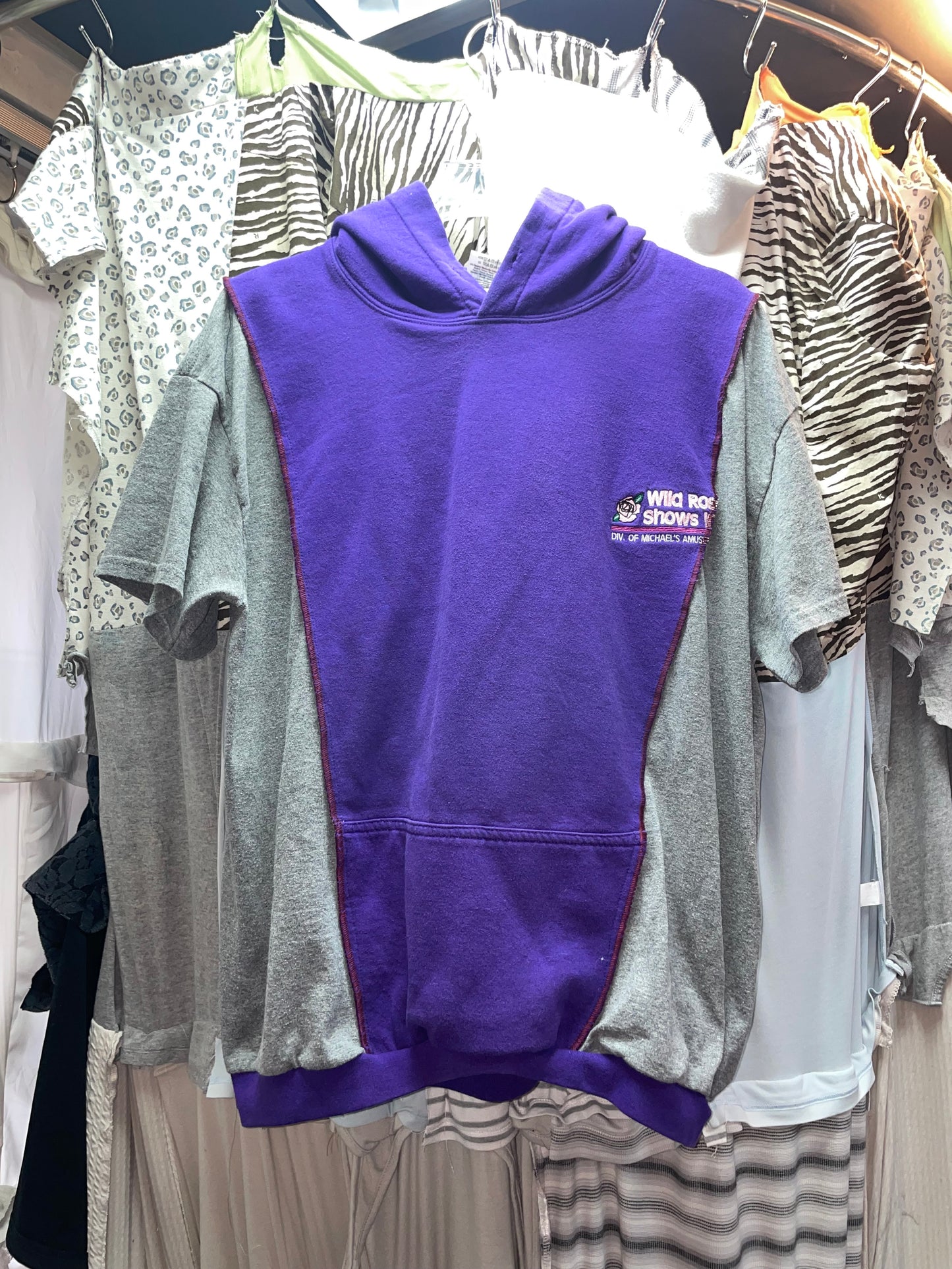 Patchwork Remake Hoodie Tee (L-XL)