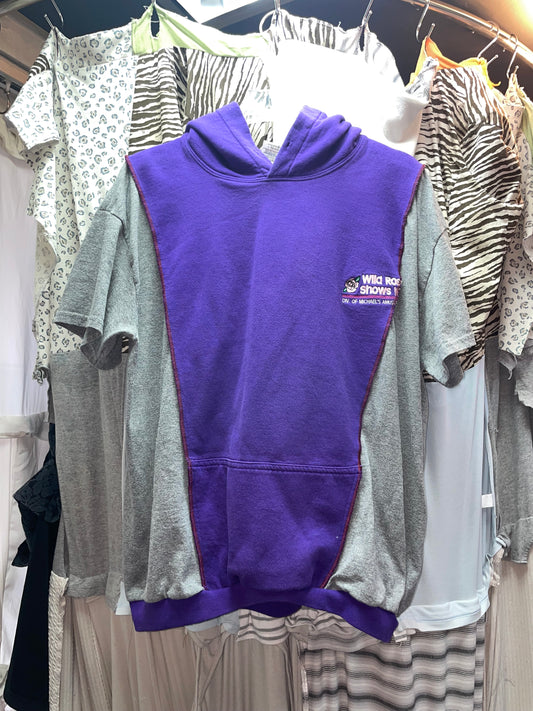 Patchwork Remake Hoodie Tee (L-XL)