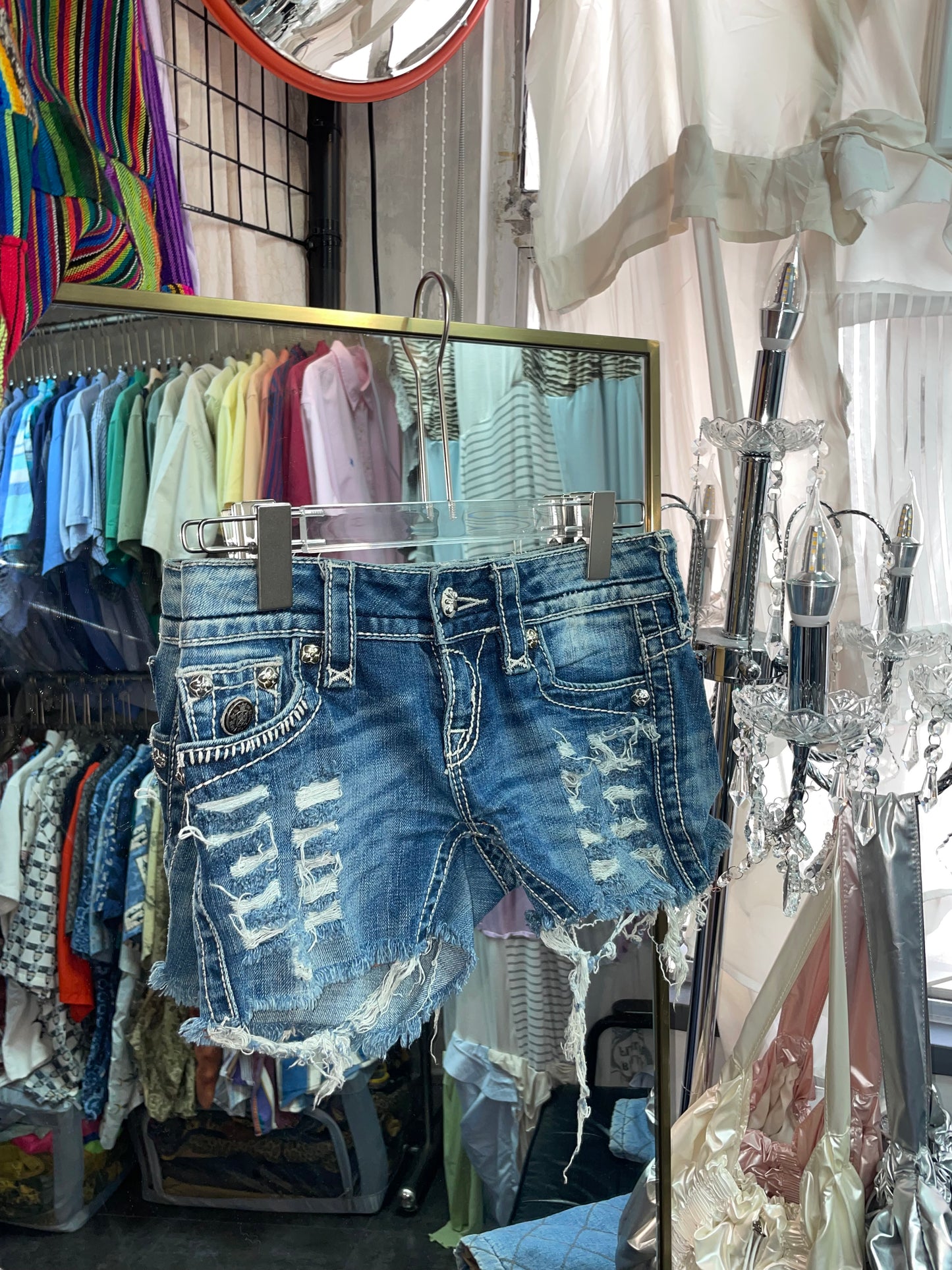 Vintage Rock-style Girly Shorts 27”