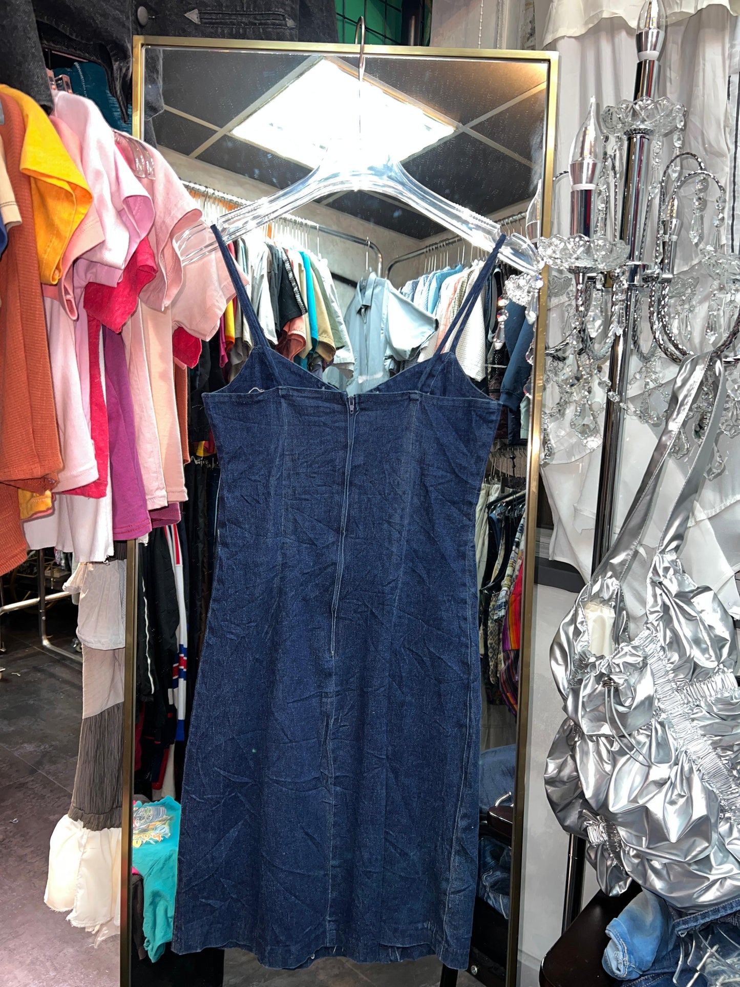 Y2K denim dress