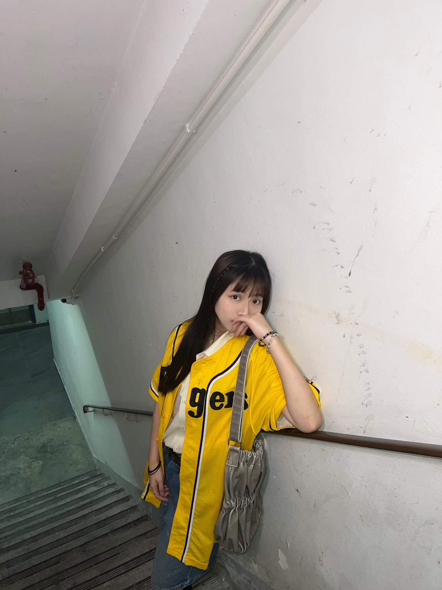 Vtg Baseball Jersey L