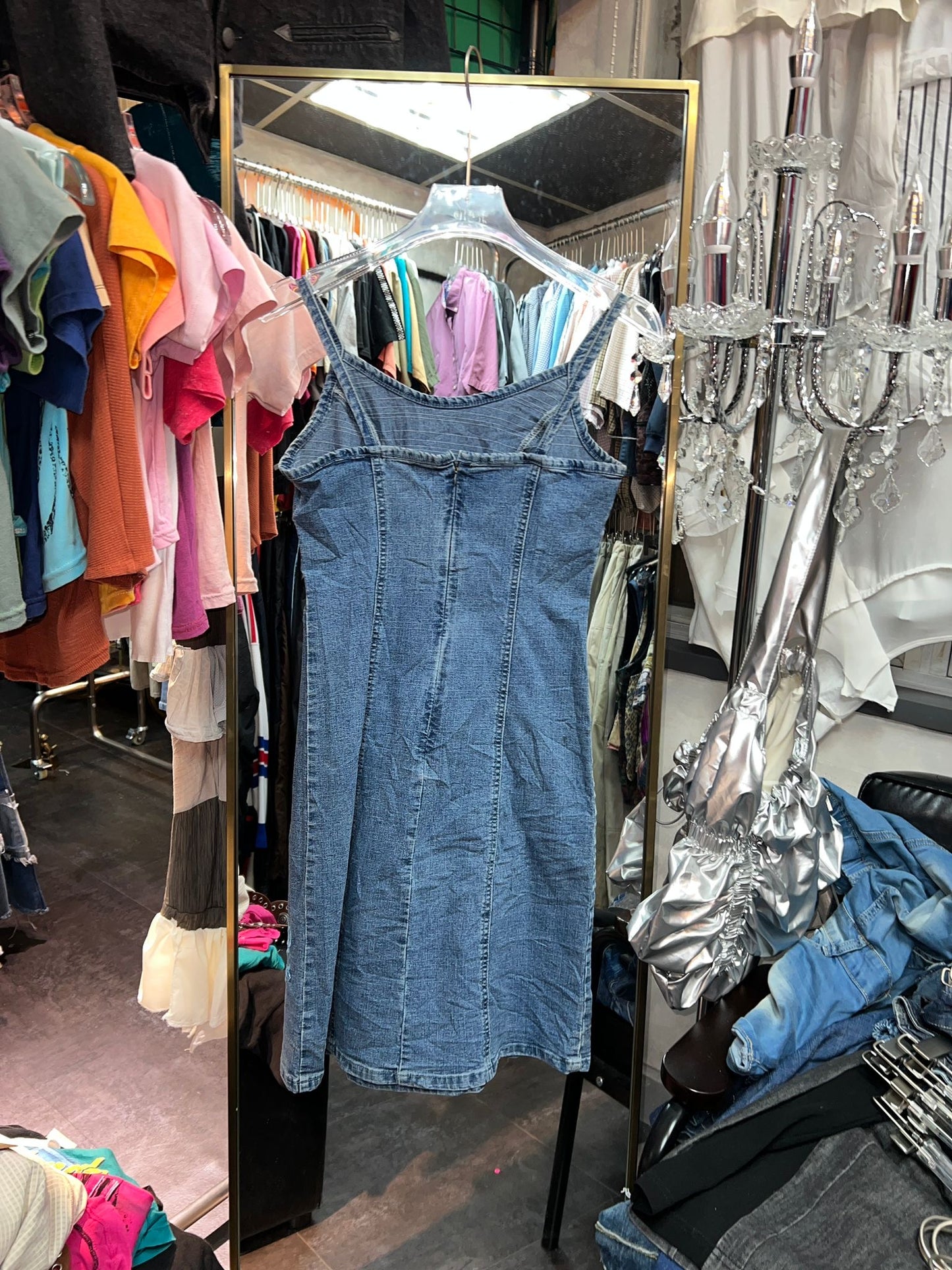 Y2K denim dress