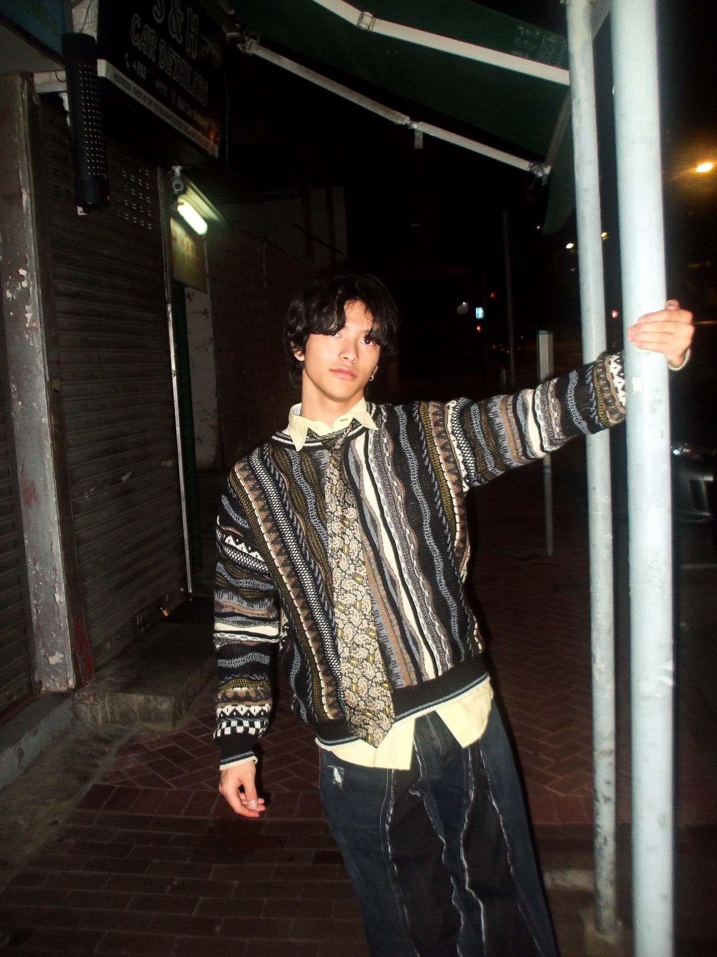 Coogi Style 3D Knitting Sweater