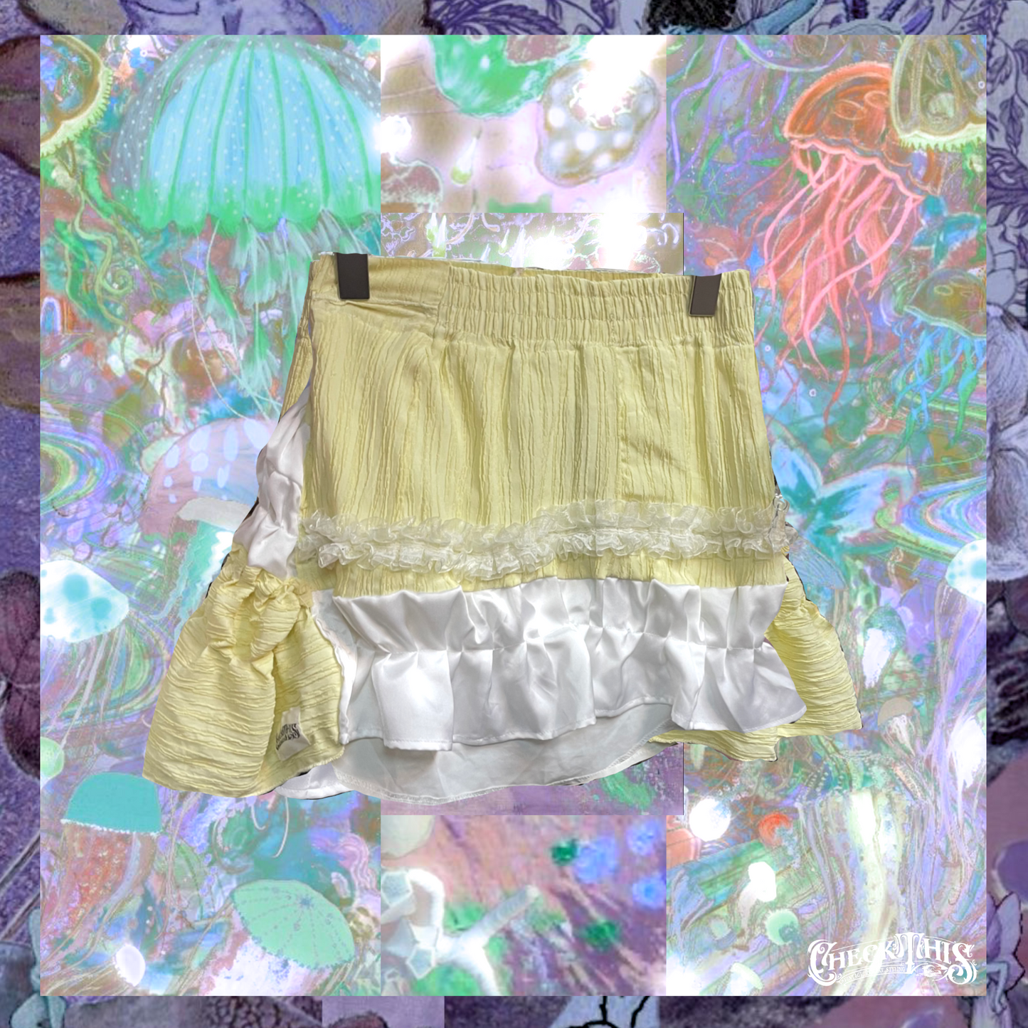 CheckThis remake cloudy lace skirt