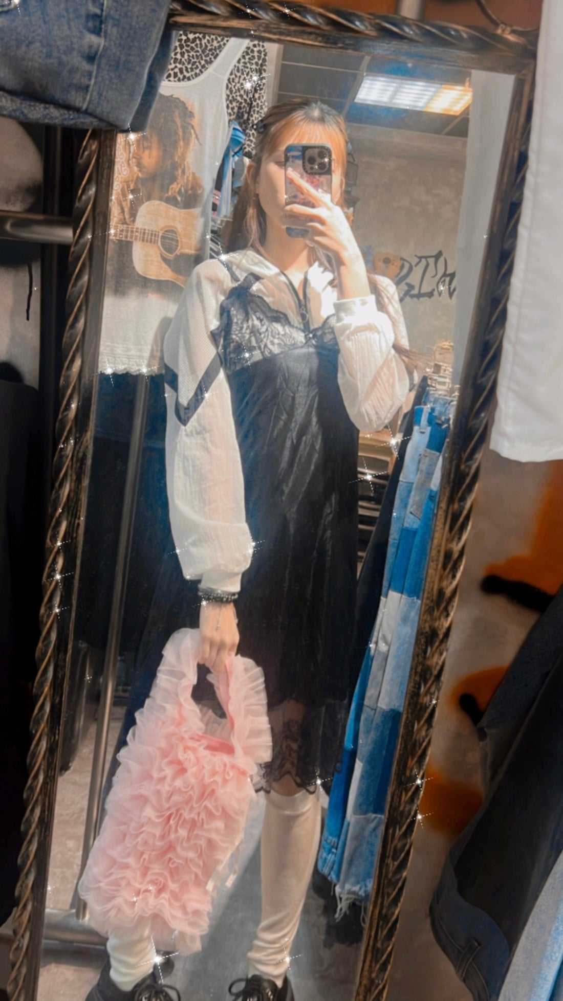 Pink Lace Bag