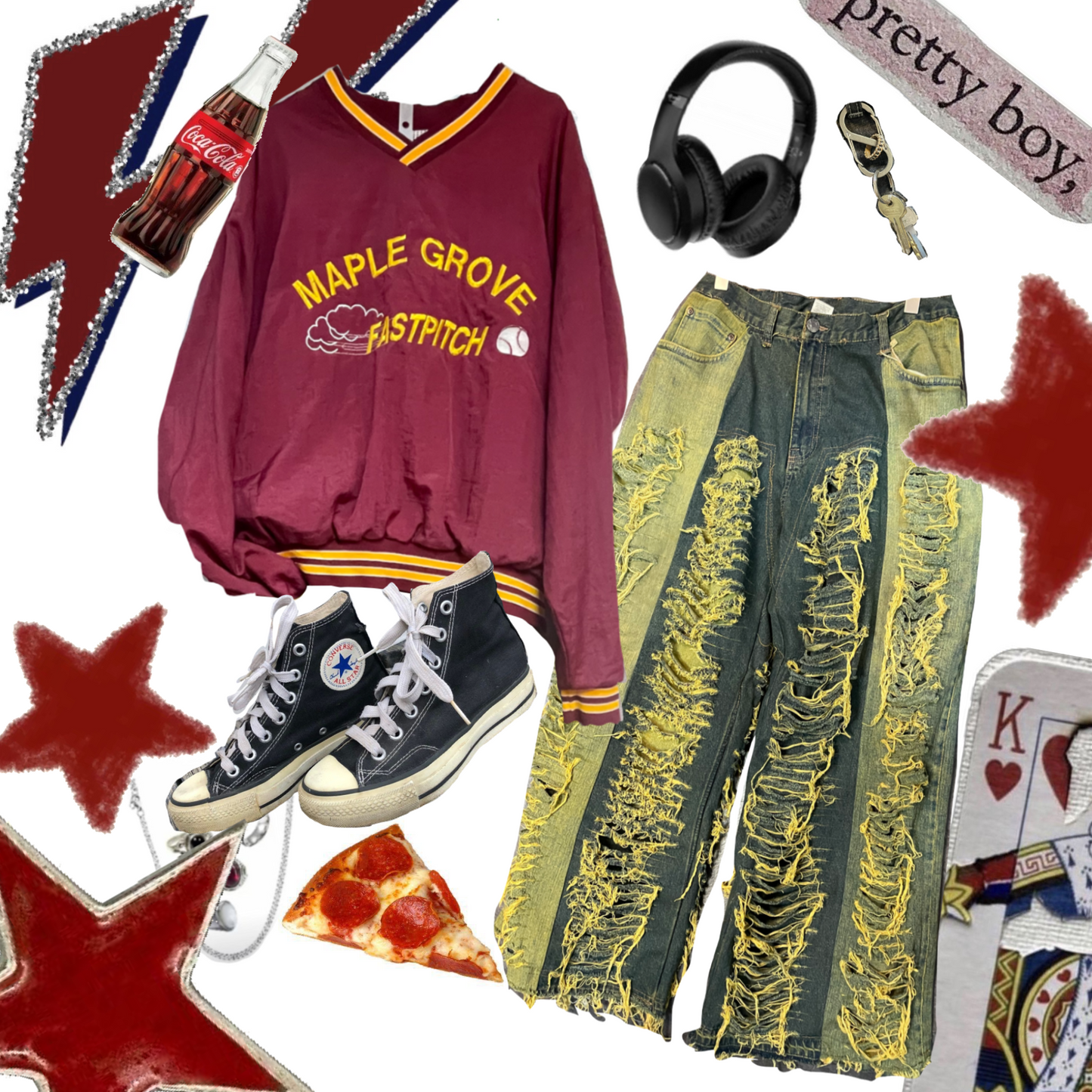 Red Back to School Set