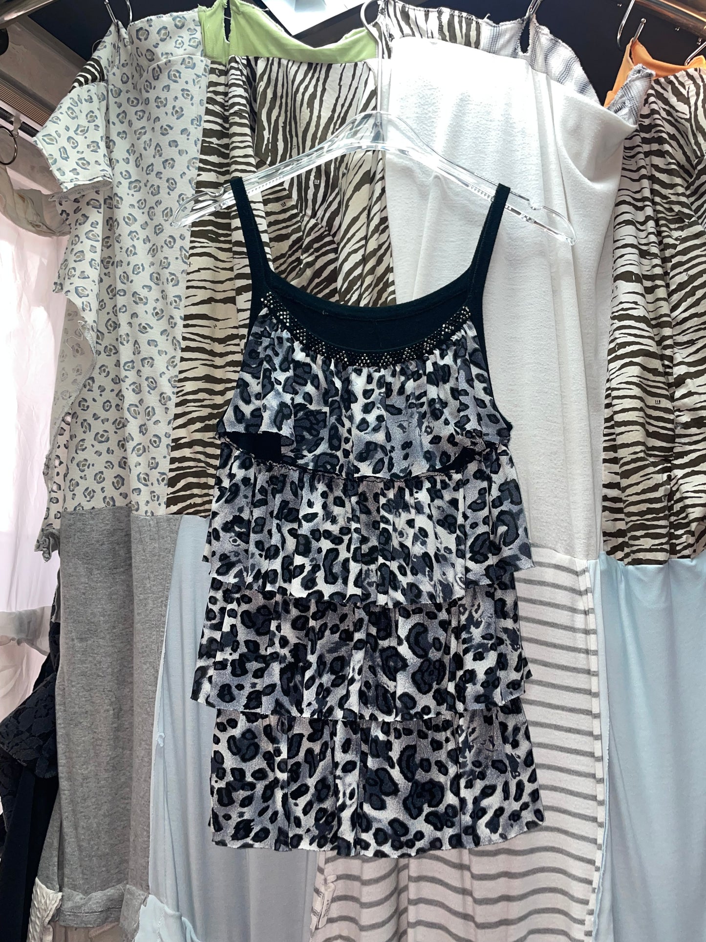 Vintage Leopard Printed Fluffy Top