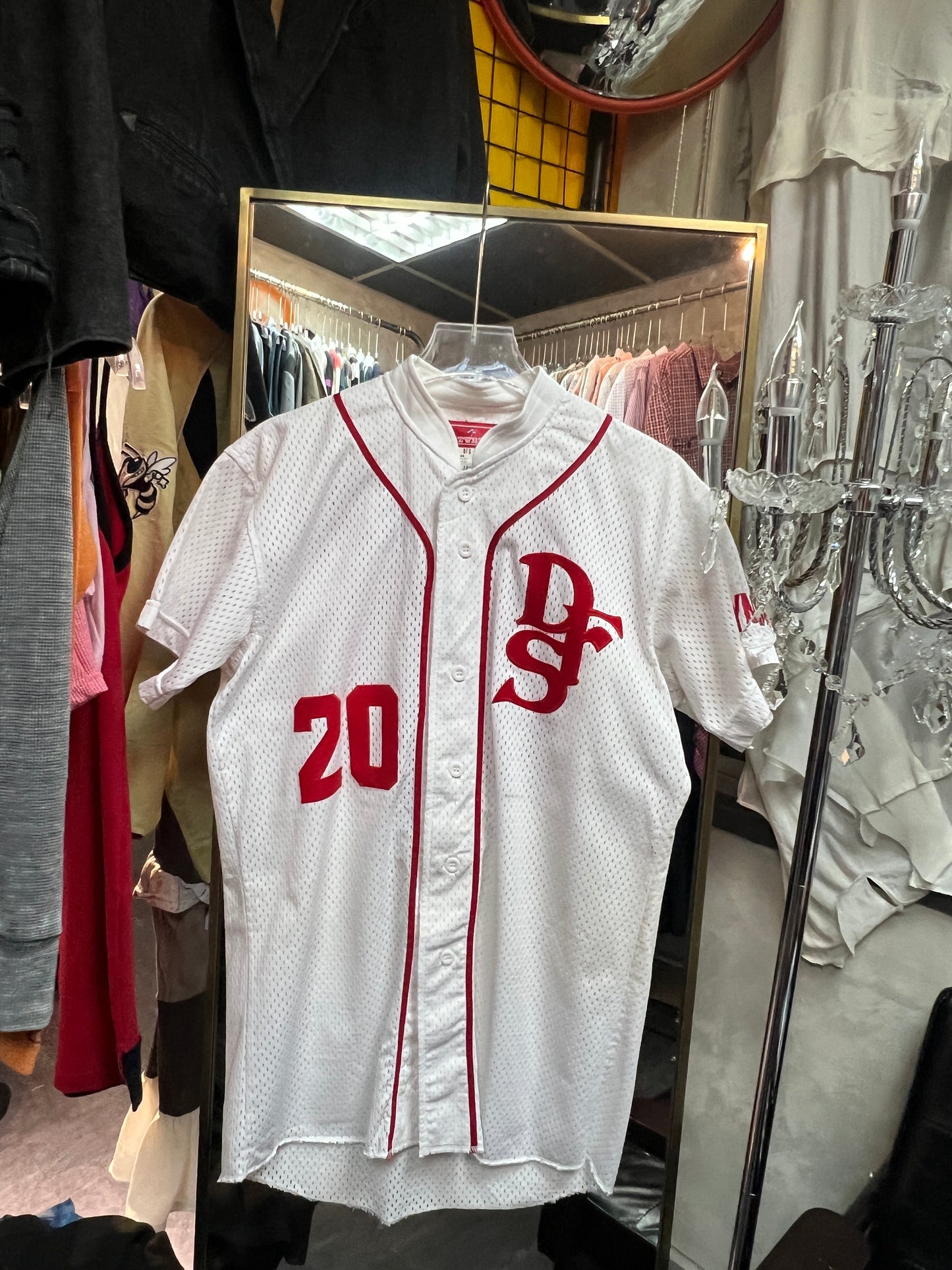 Vtg Baseball Jersey L