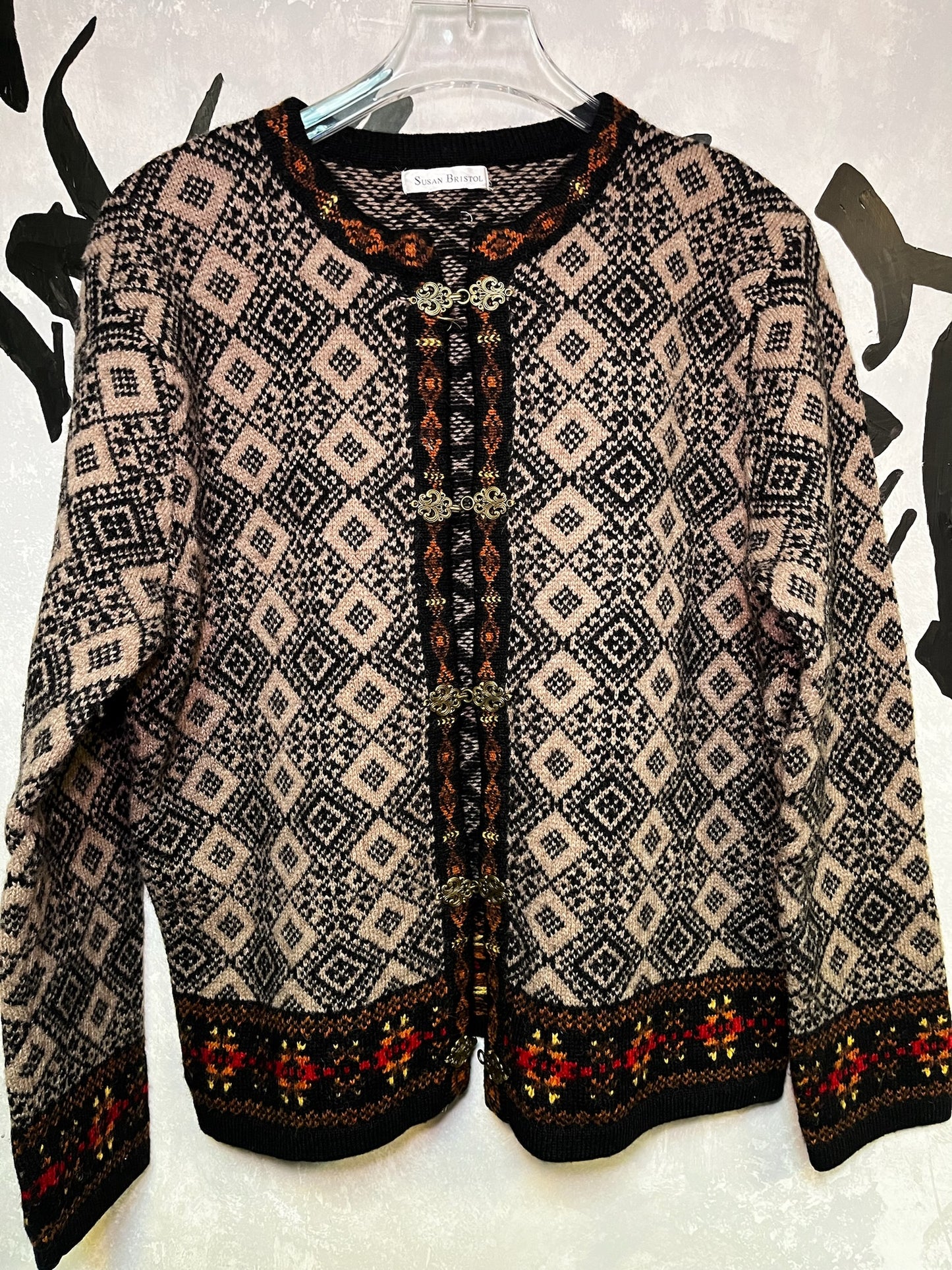 Vintage Patterned Knitting Jacket