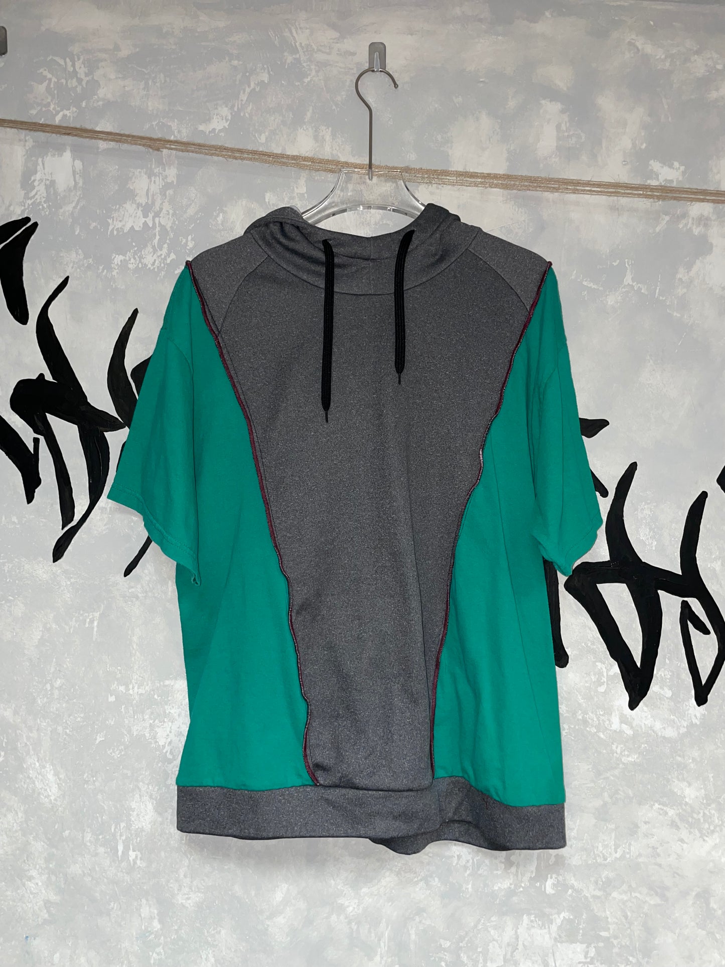 Patchwork Remake Hoodie Tee