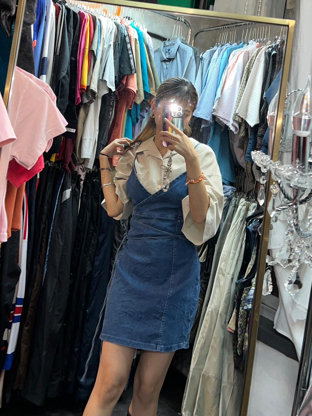 Vtg Denim Dress