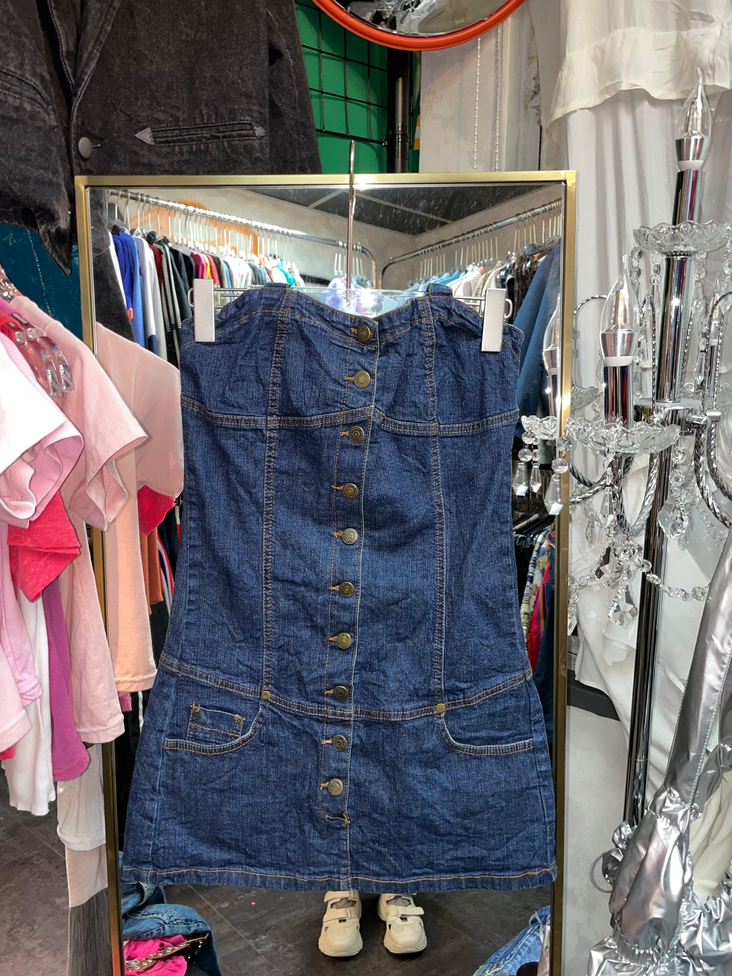 Y2k denim dress