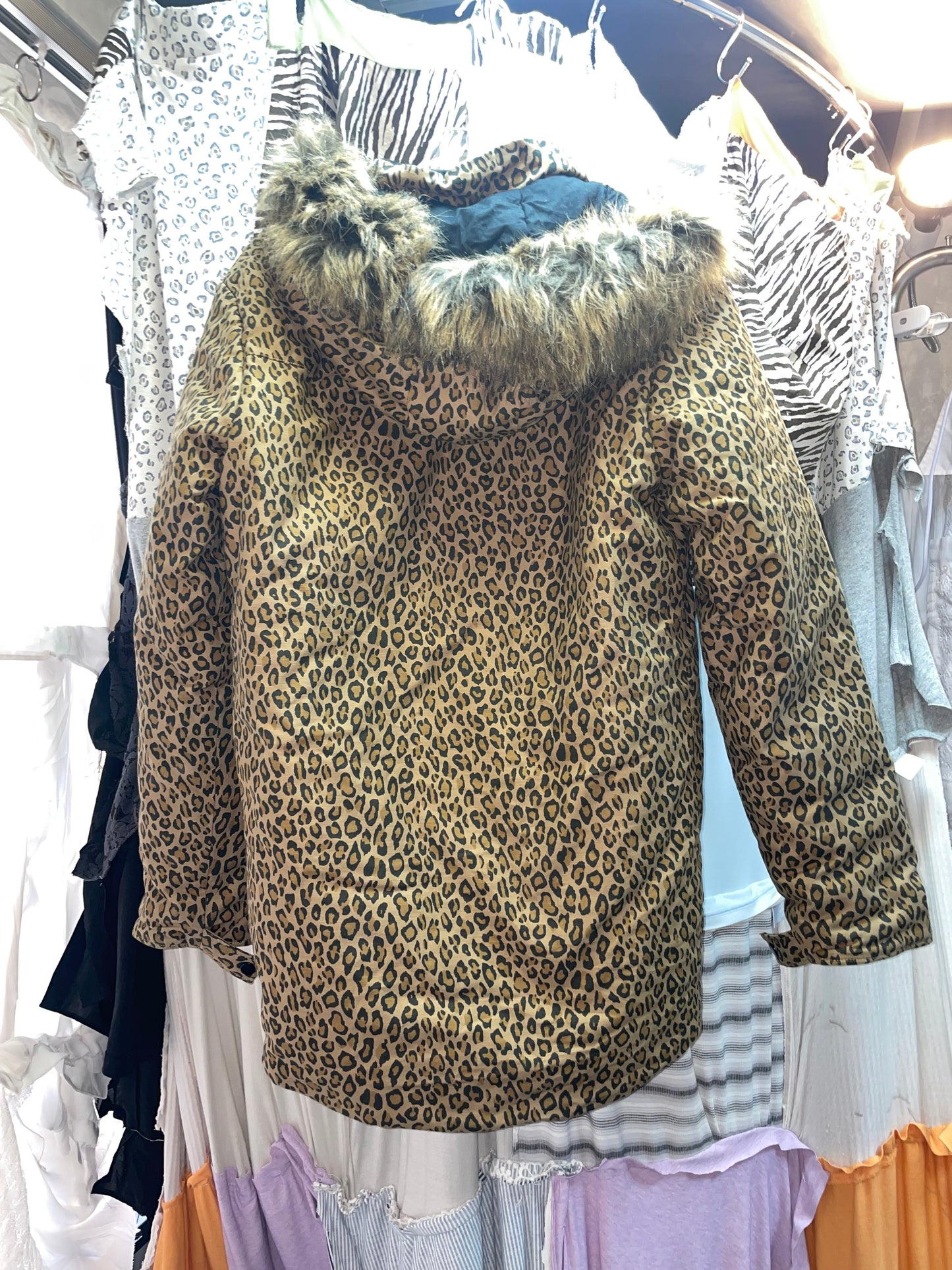 Leopard Printed Winter Coat