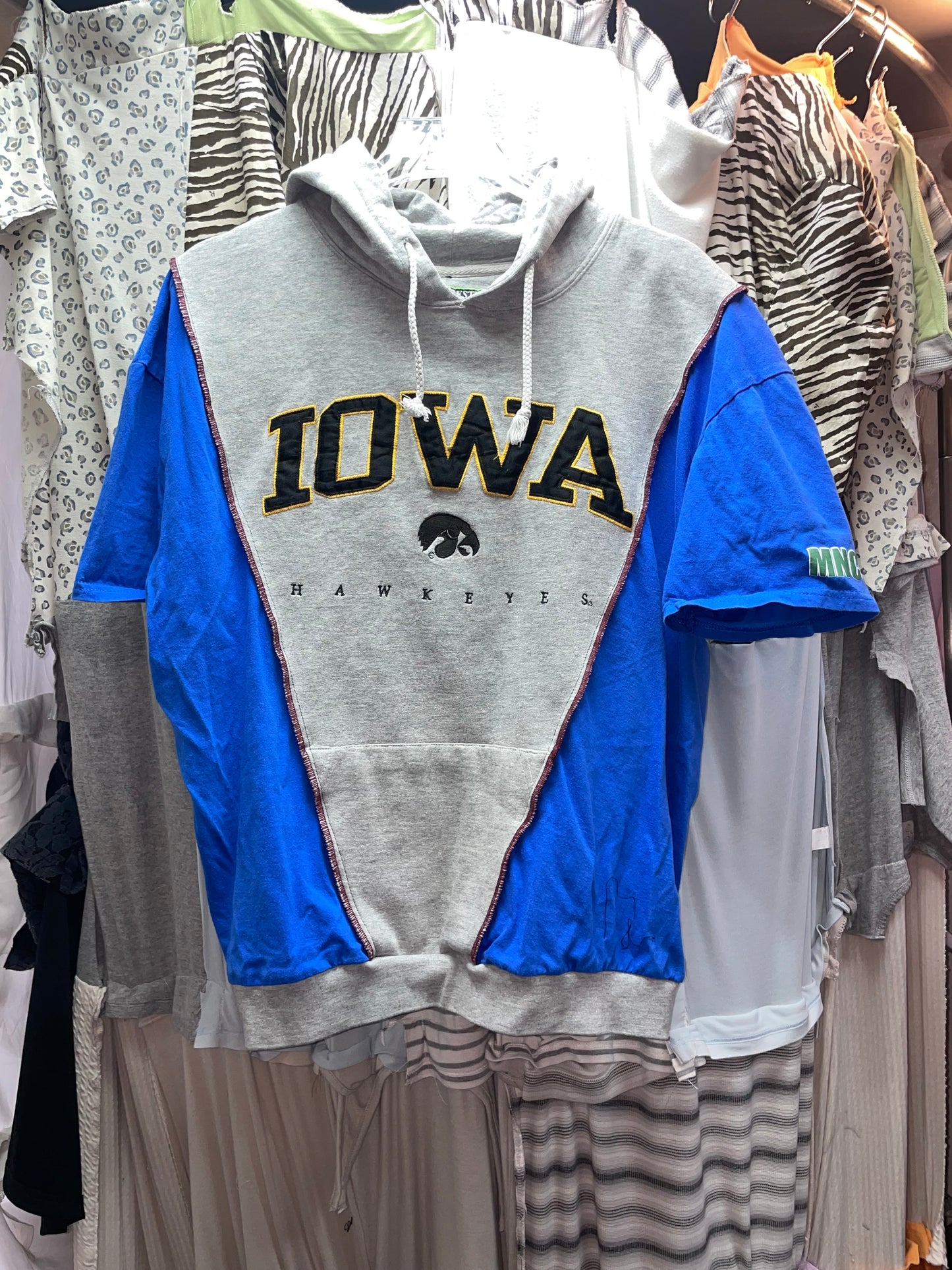 Patchwork Remake Hoodie Tee (L-XL)