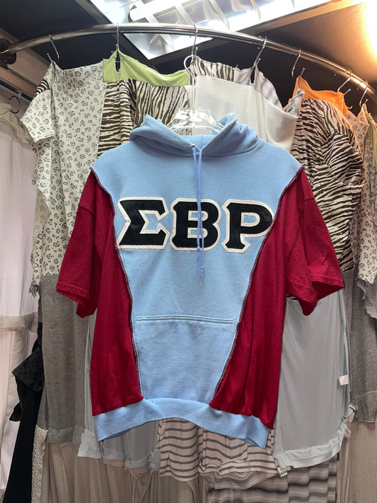 Patchwork Remake Hoodie Tee (M-L)