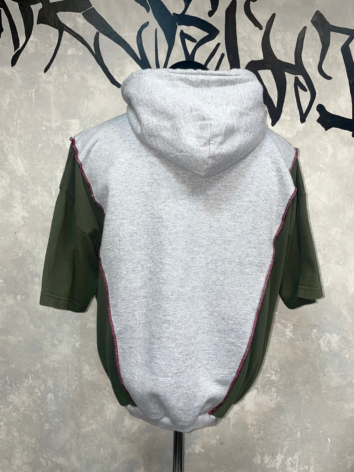 Patchwork Remake Hoodie Tee