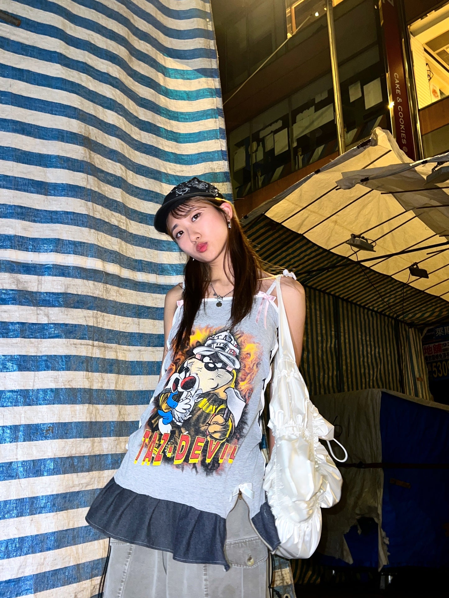 Y2K vtg Looney Tunes tee remake dress