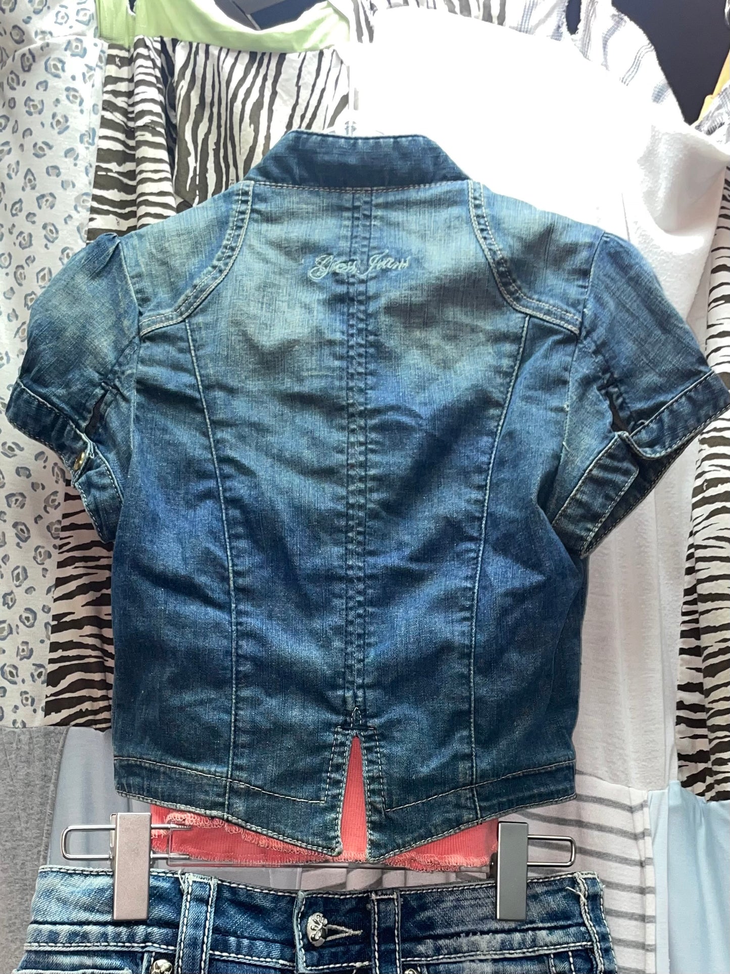 Guess Vintage Denim Rock-style Jacket