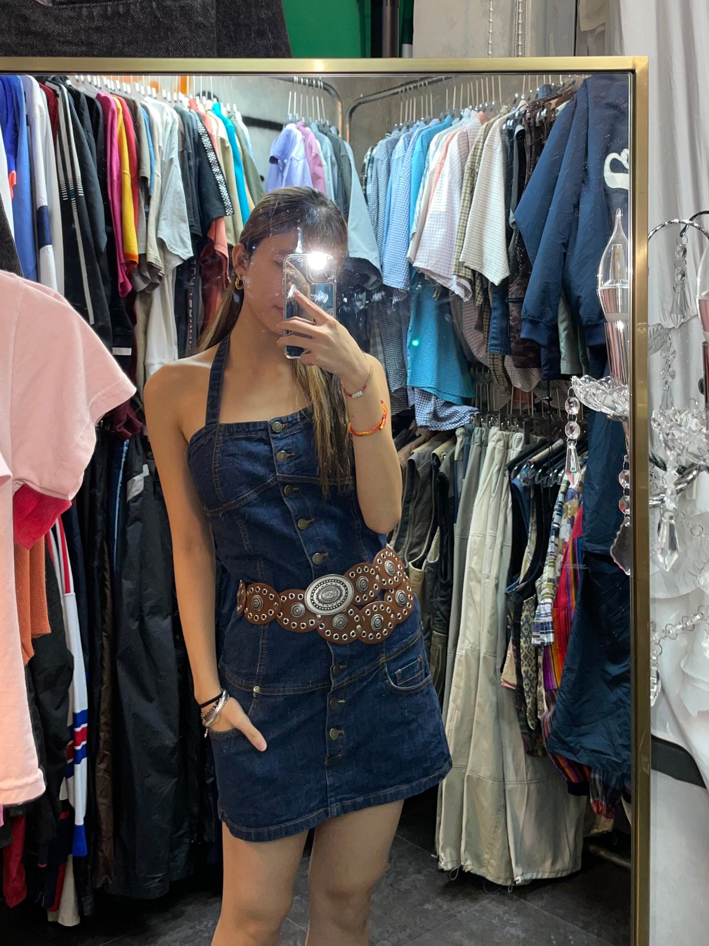 Y2k denim dress