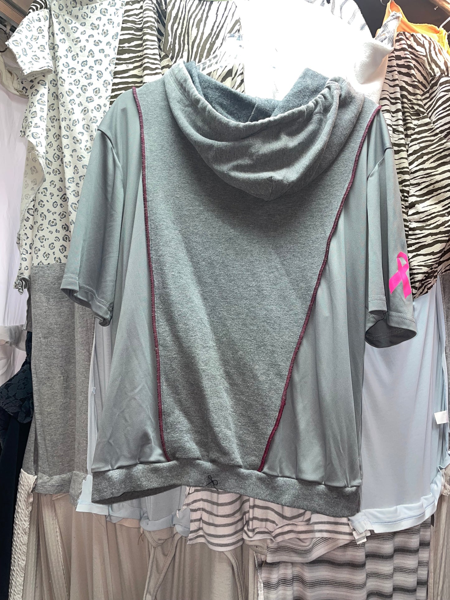 Patchwork Remake Hoodie Tee (M-L)