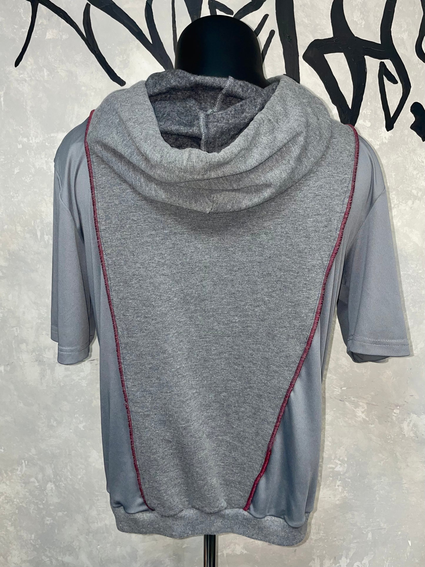 Patchwork Remake Hoodie Tee (M-L)