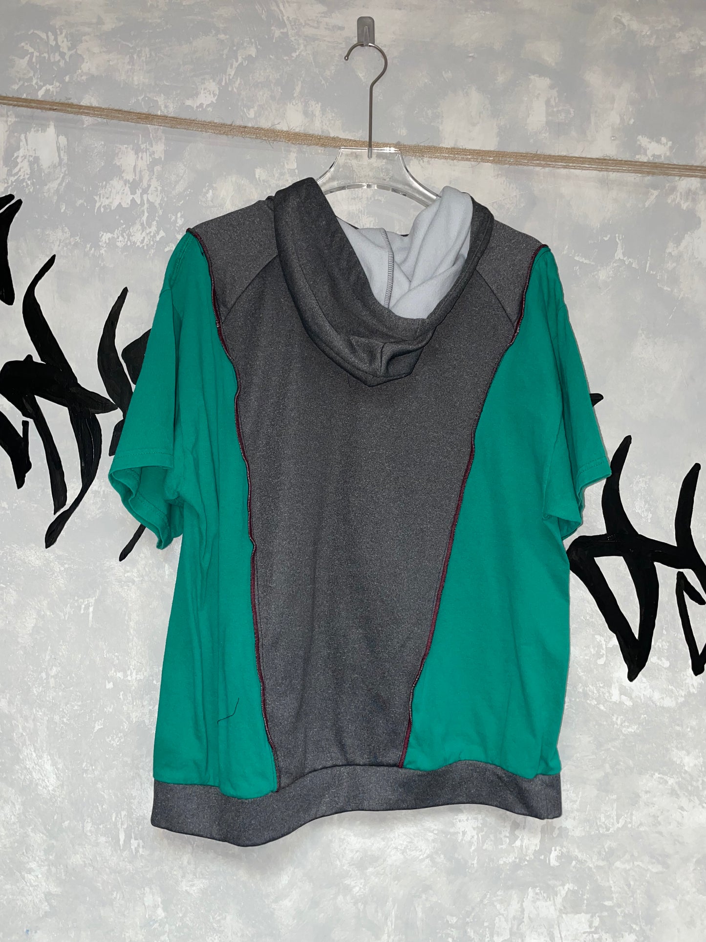 Patchwork Remake Hoodie Tee