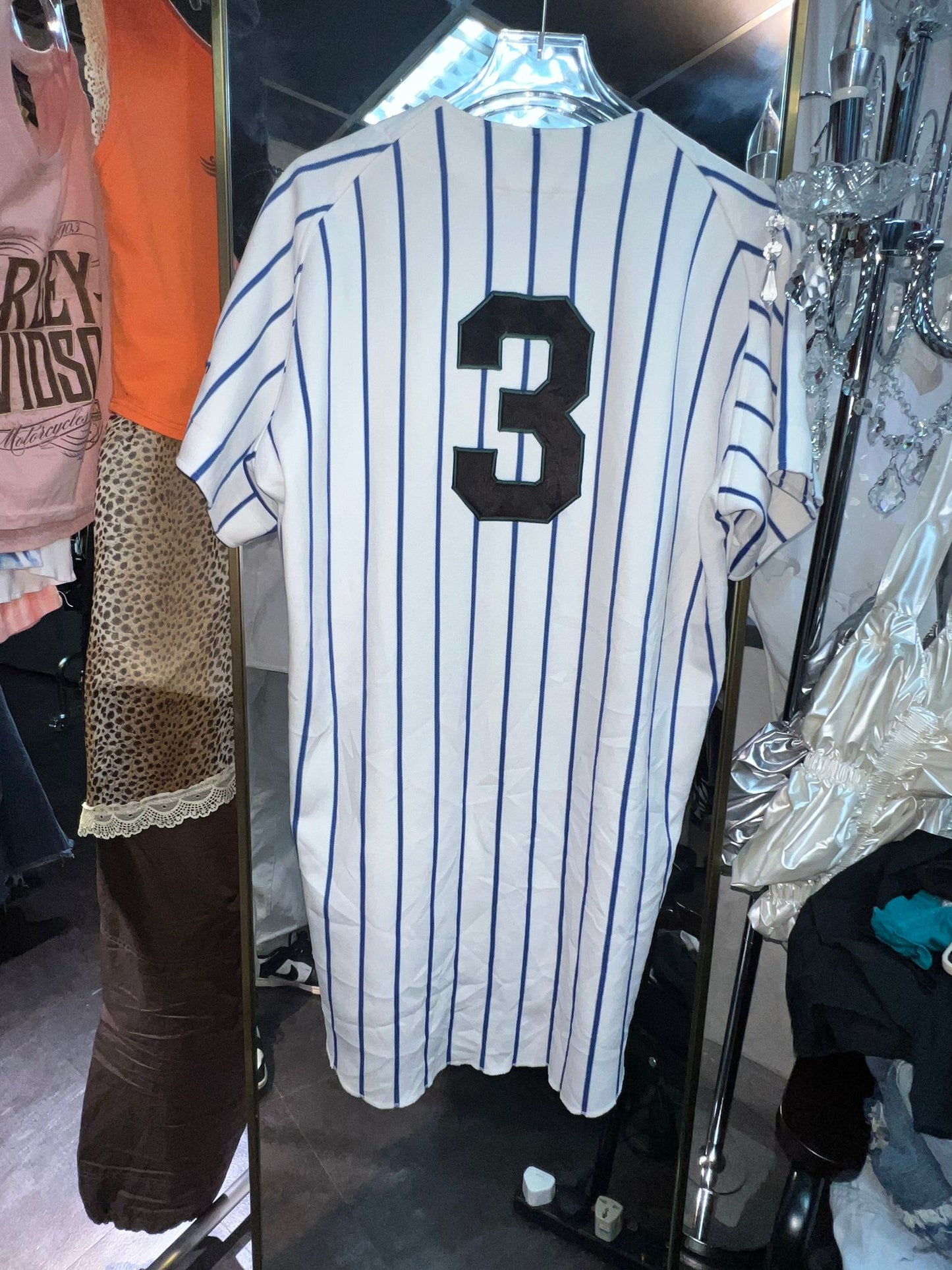 Vtg Baseball Jersey L