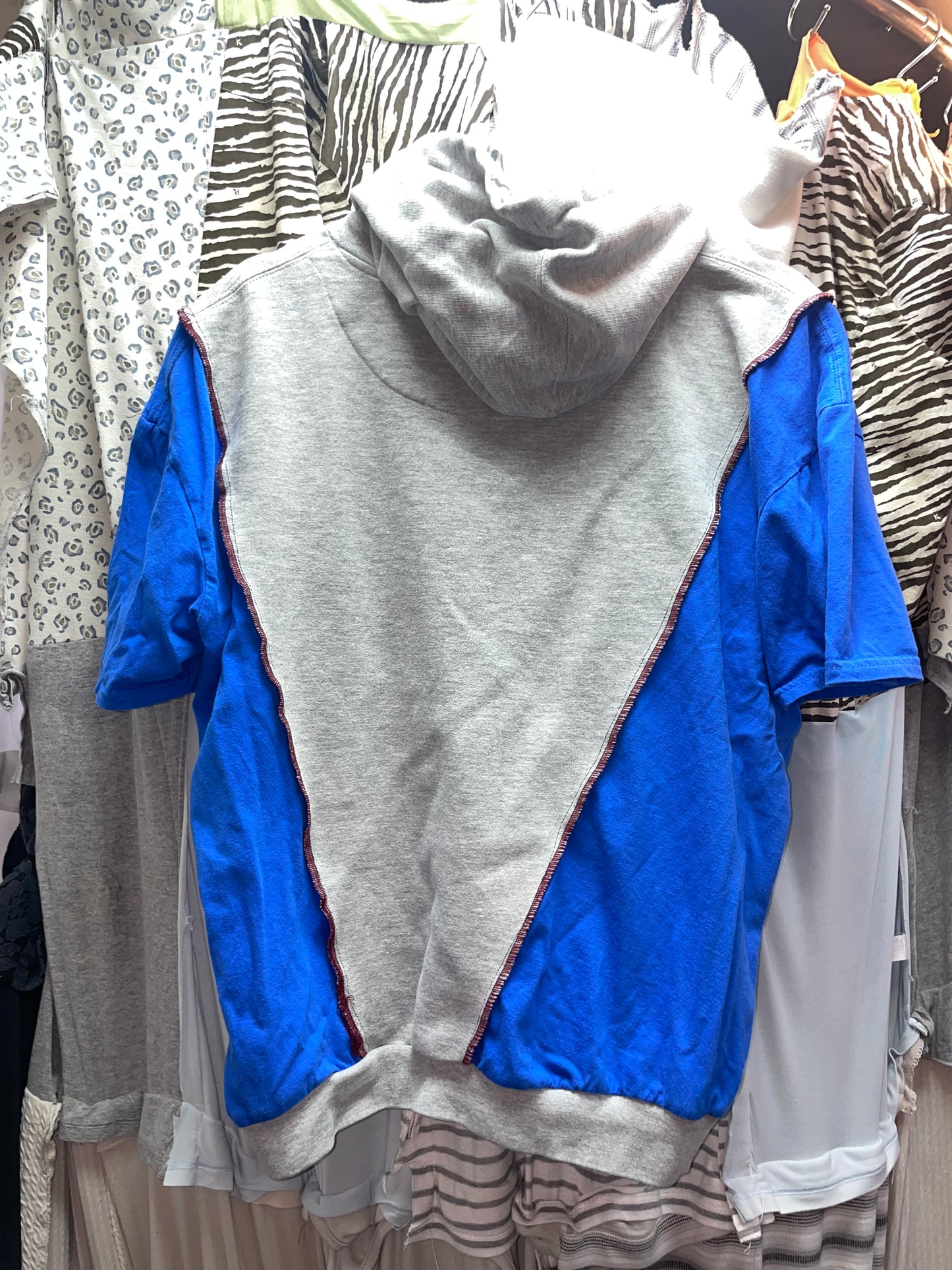 Patchwork Remake Hoodie Tee (L-XL)