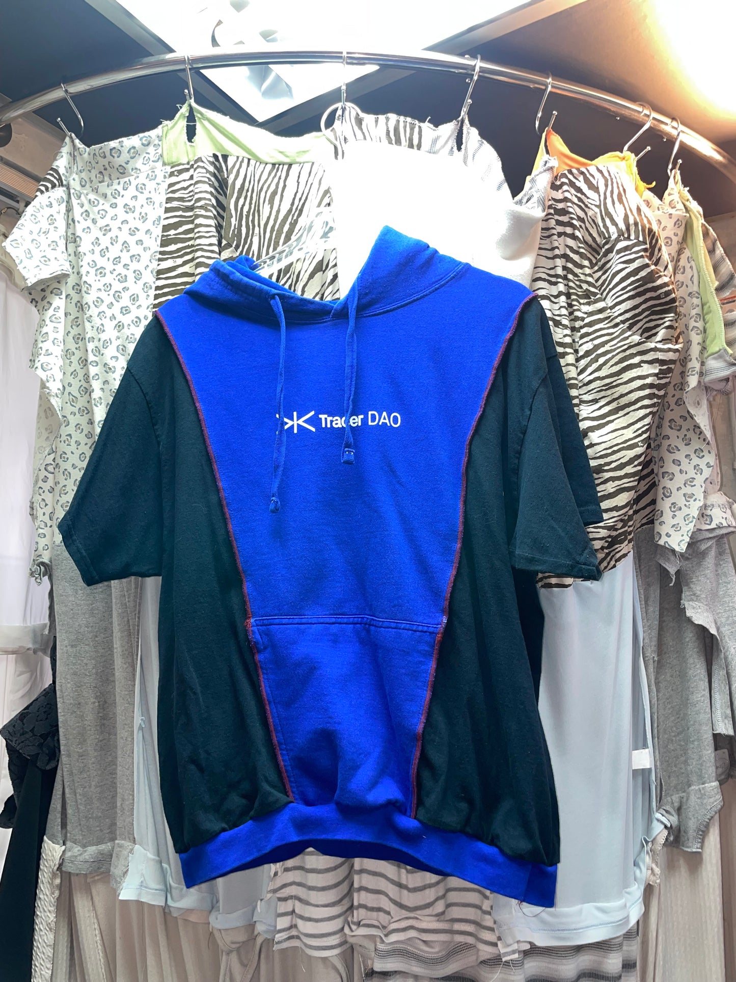 Patchwork Remake Hoodie Tee (M-L)