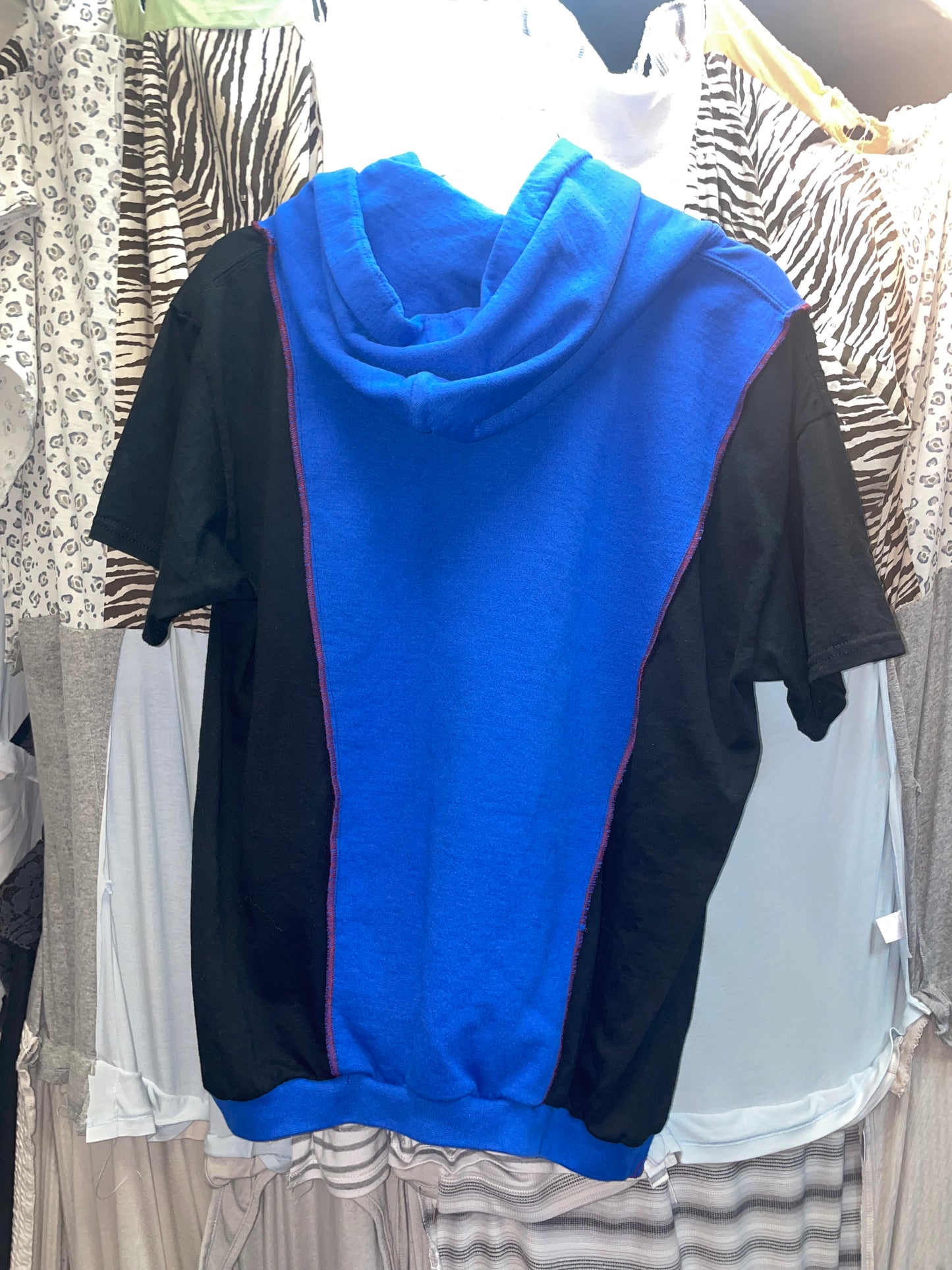 Patchwork Remake Hoodie Tee