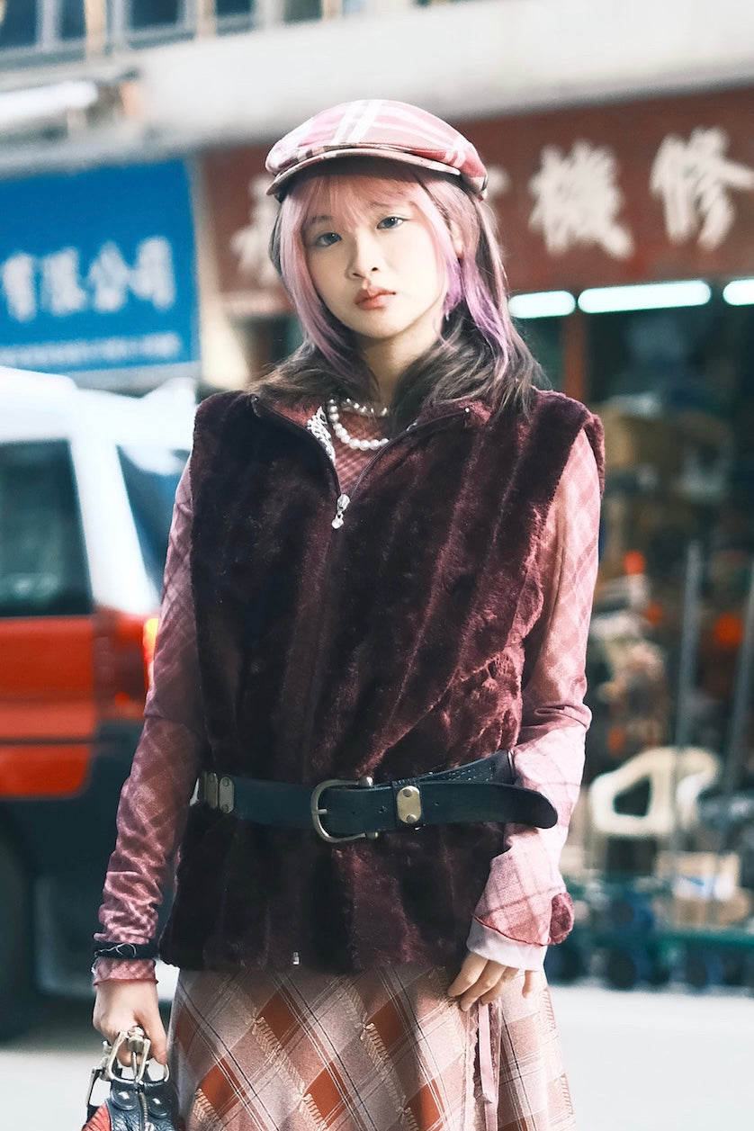 Vintage Faux Furry Vest