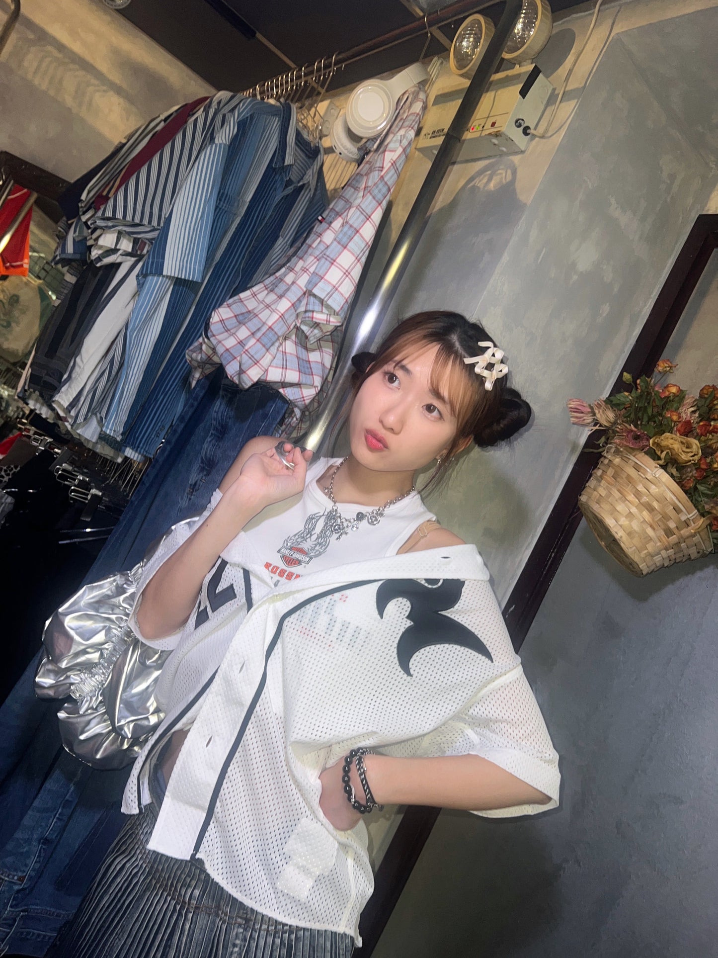 Vtg baseball jersey M