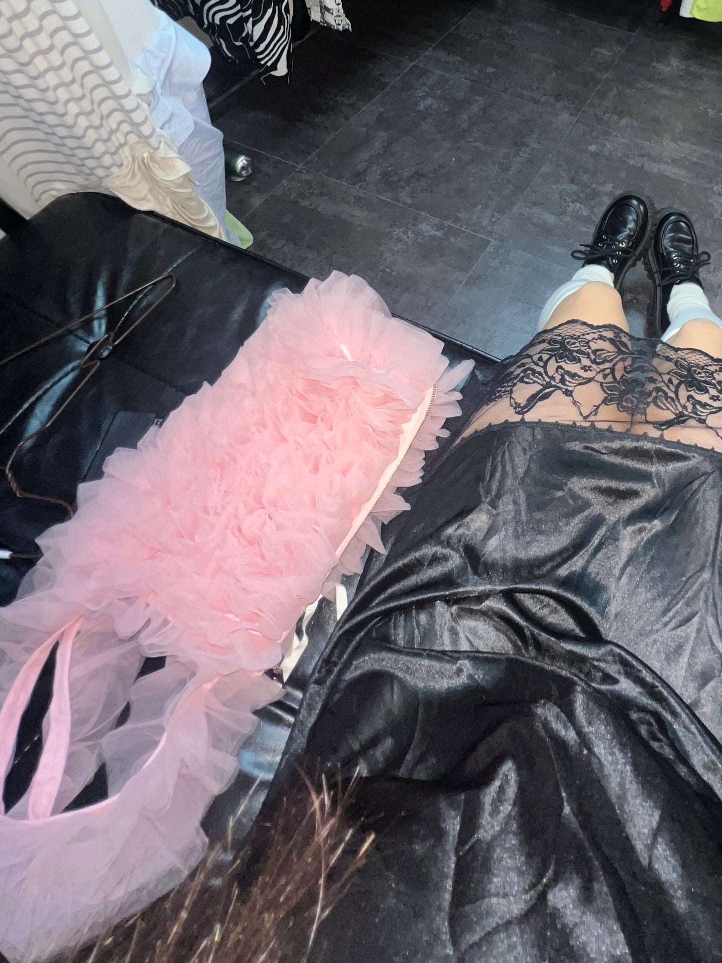 Pink Lace Bag