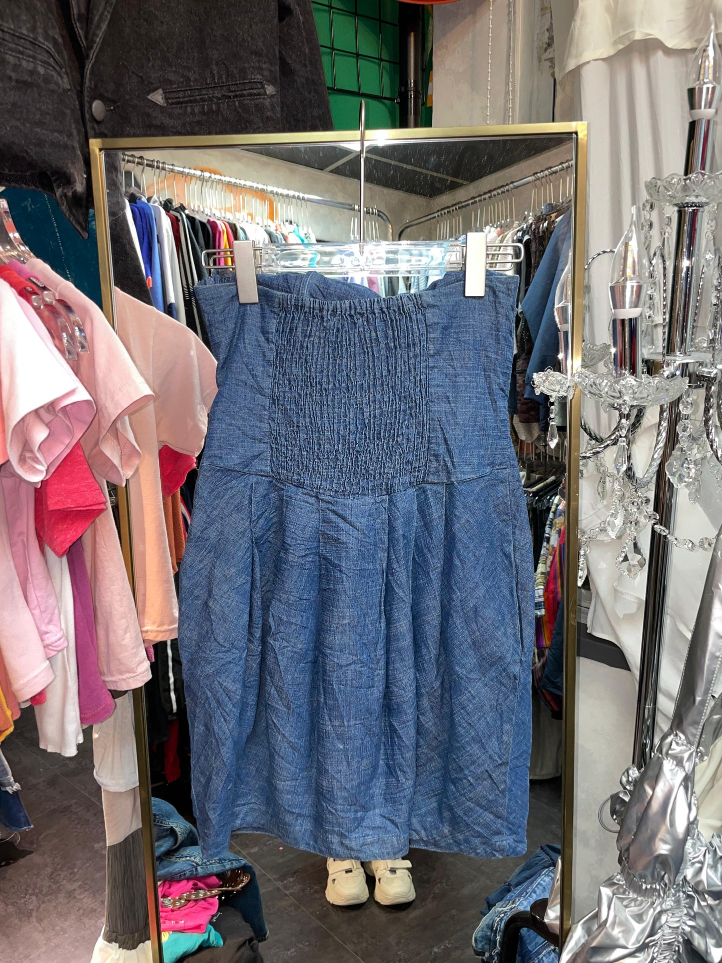 Y2K denim dress