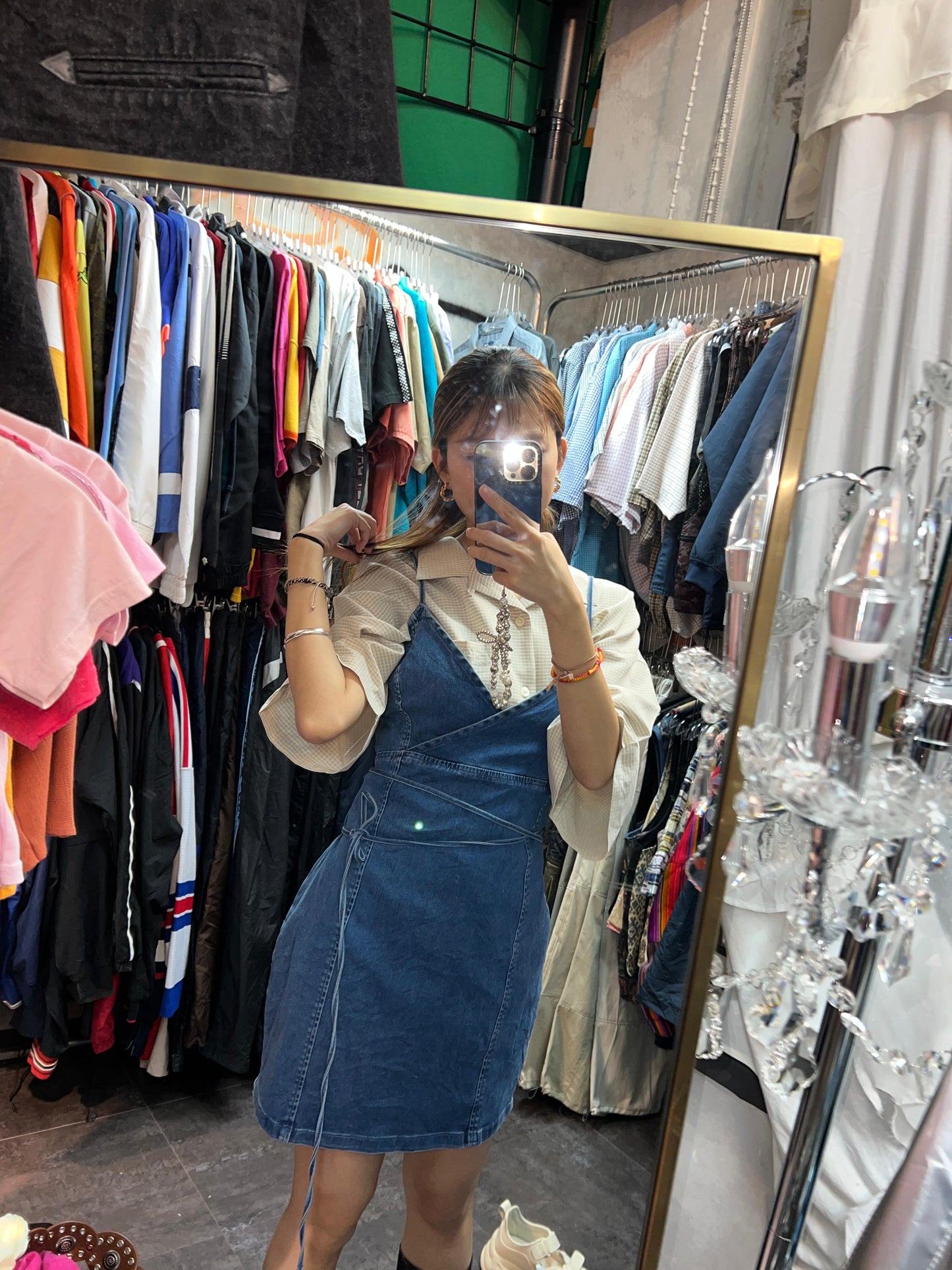 Vtg Denim Dress