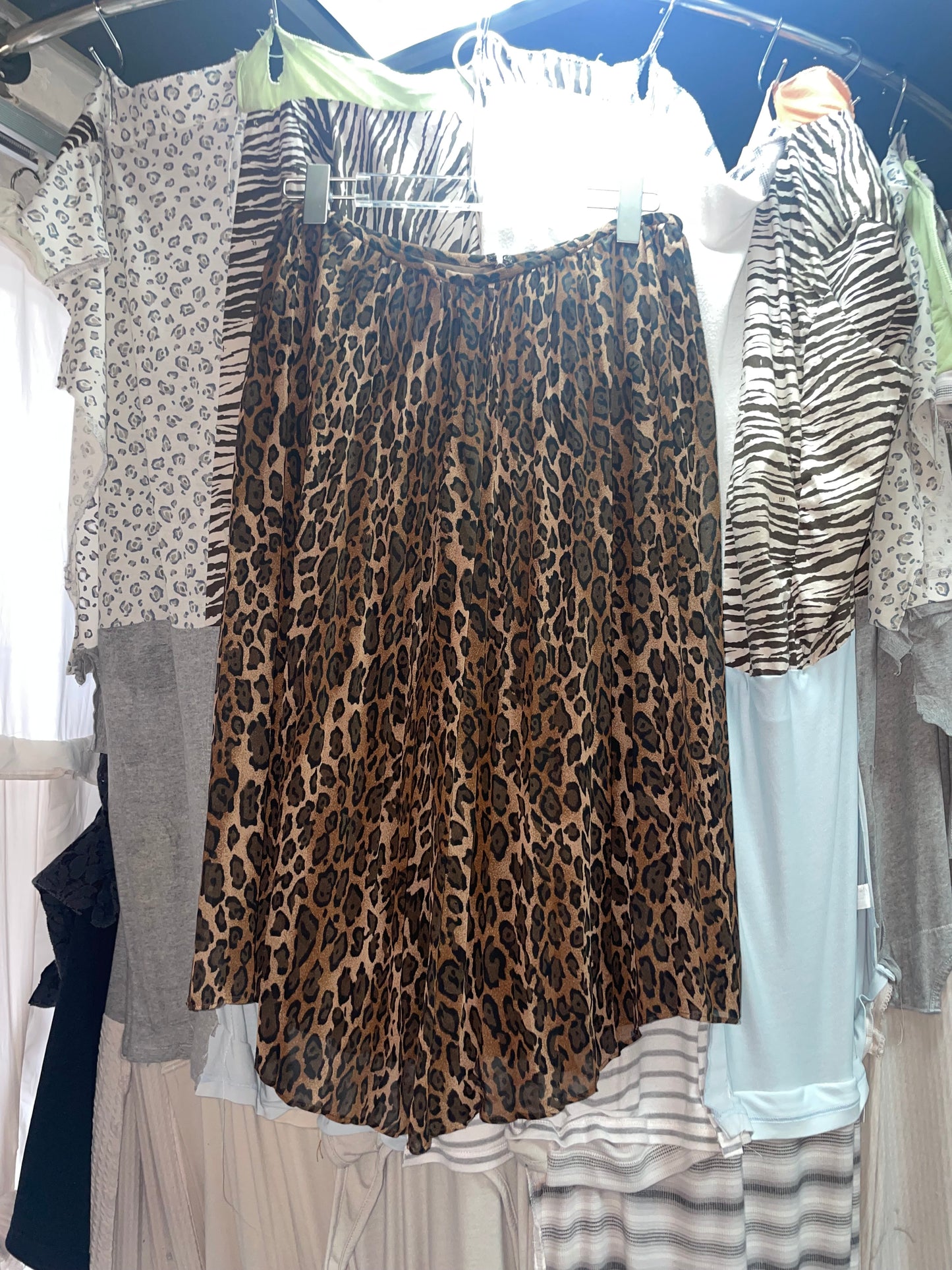 Vintage Leopard Printed Skirt
