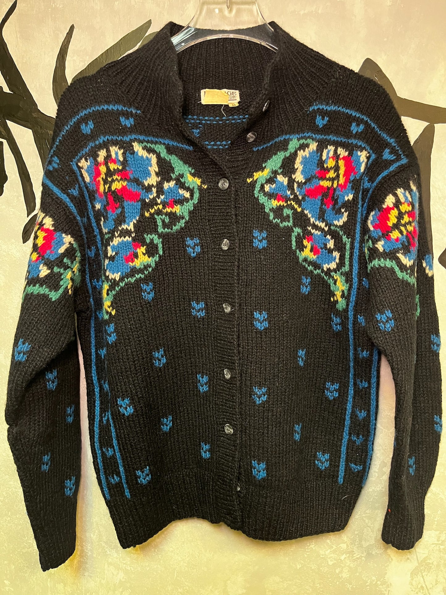 Vintage Patterned Knitting Jacket