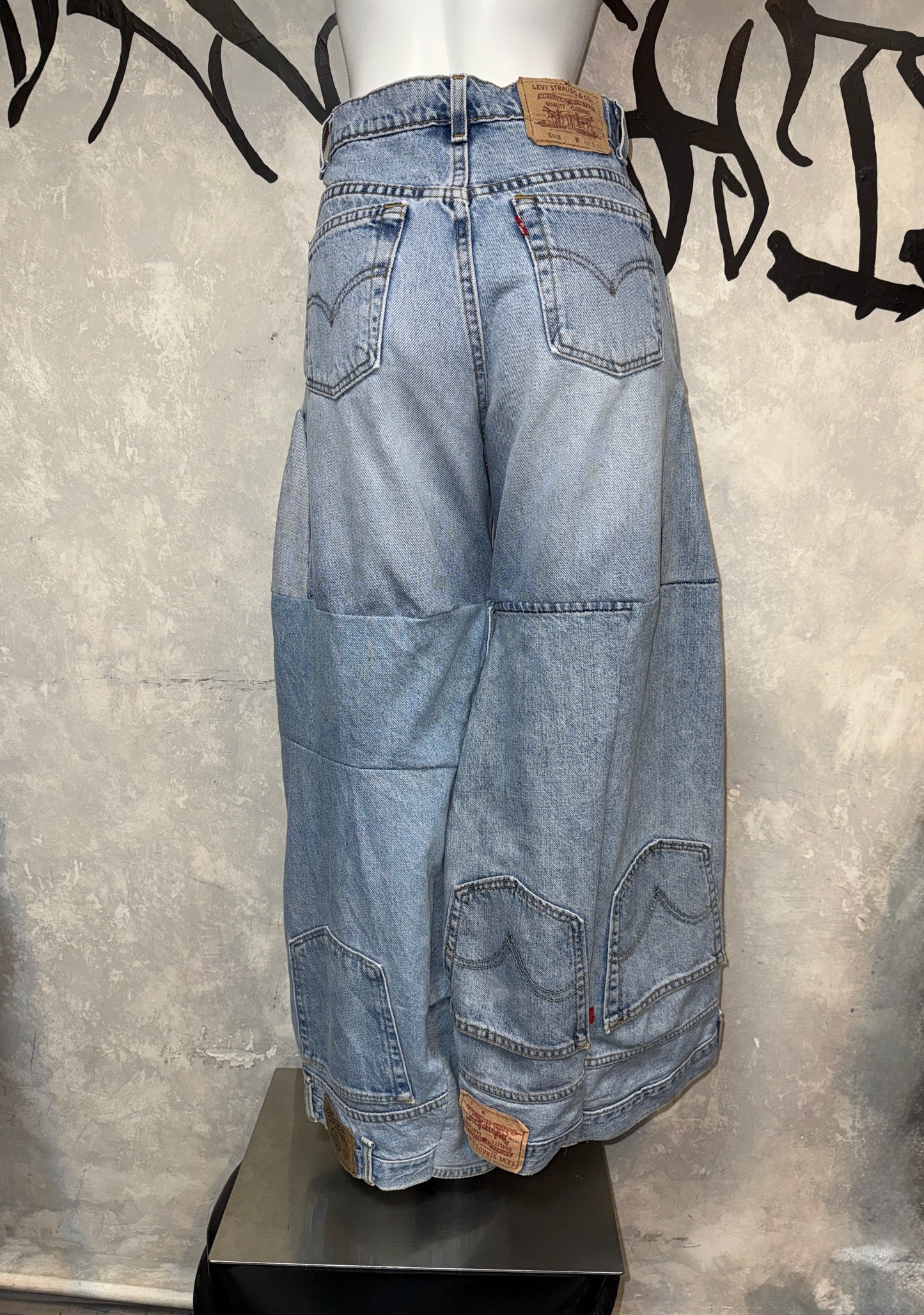 Remake Vintage Jeans (Random-Patchwork) 30” #REJRP01