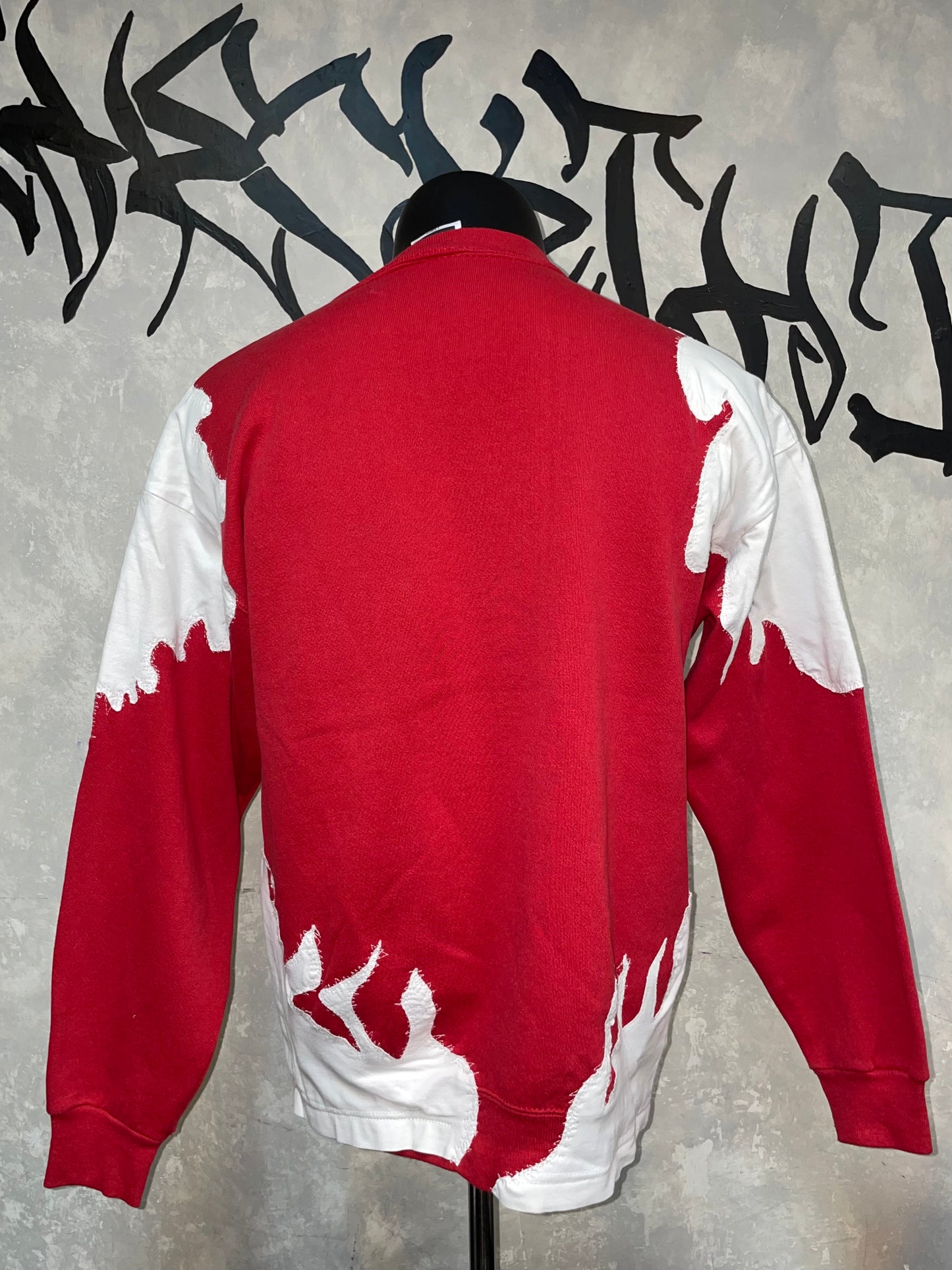 Patterned Patchwork Remake Sweatshirt