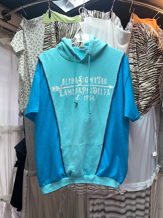 Patchwork Remake Hoodie Tee (M-L)