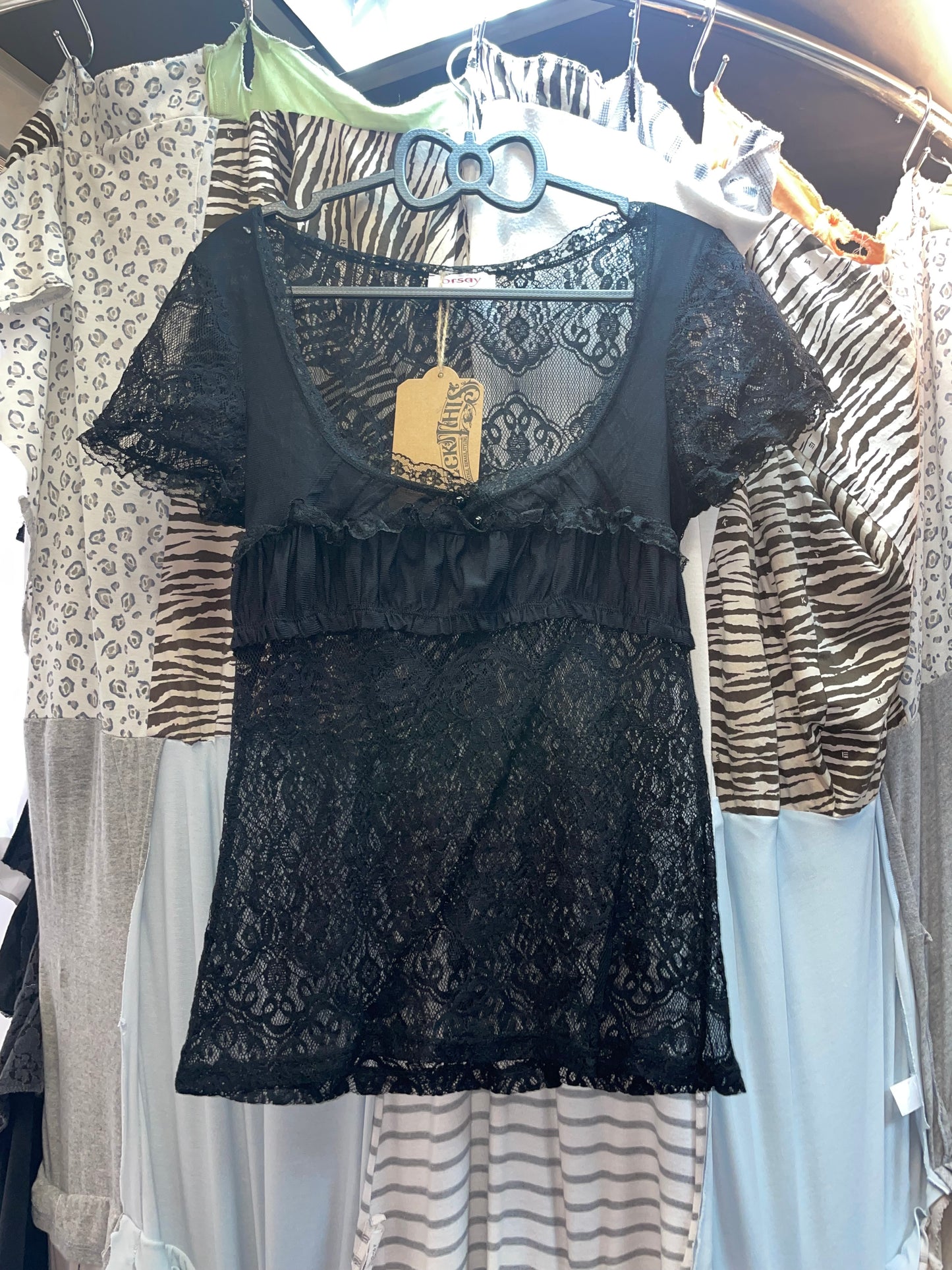 Y2K Vintage Lace Top